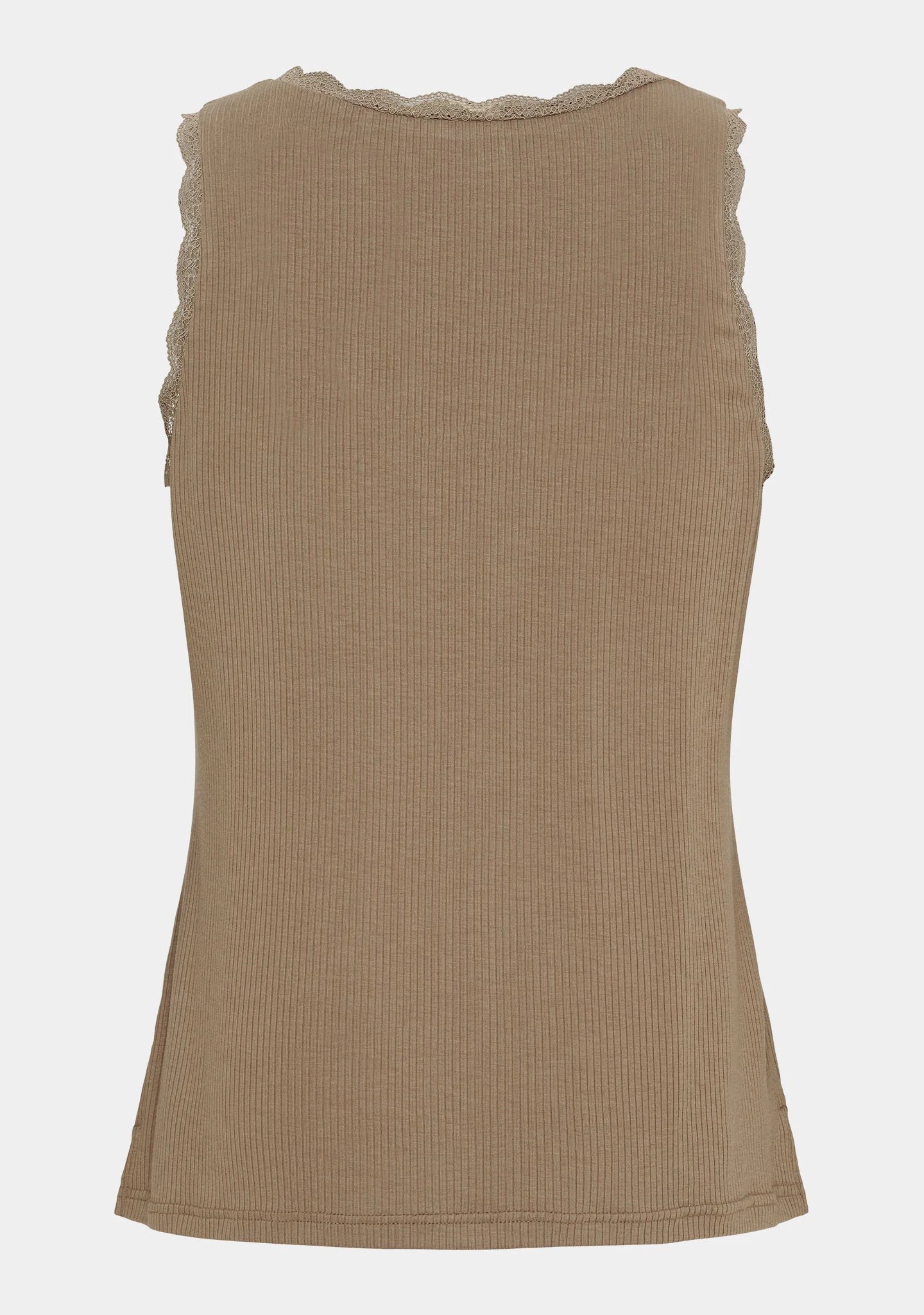 Dee O-Neck Top - Taupe - Image 2