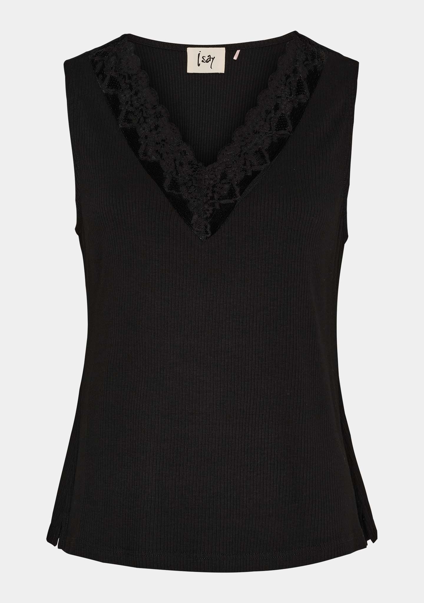 Dee V-Neck Top - Black