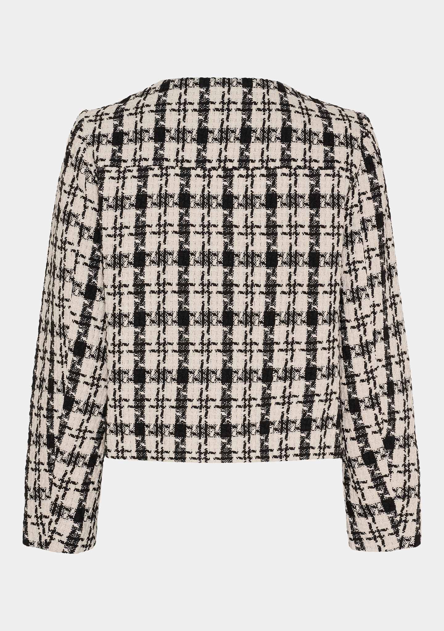 Emilie Blazer - Black/Cream Check - Image 3
