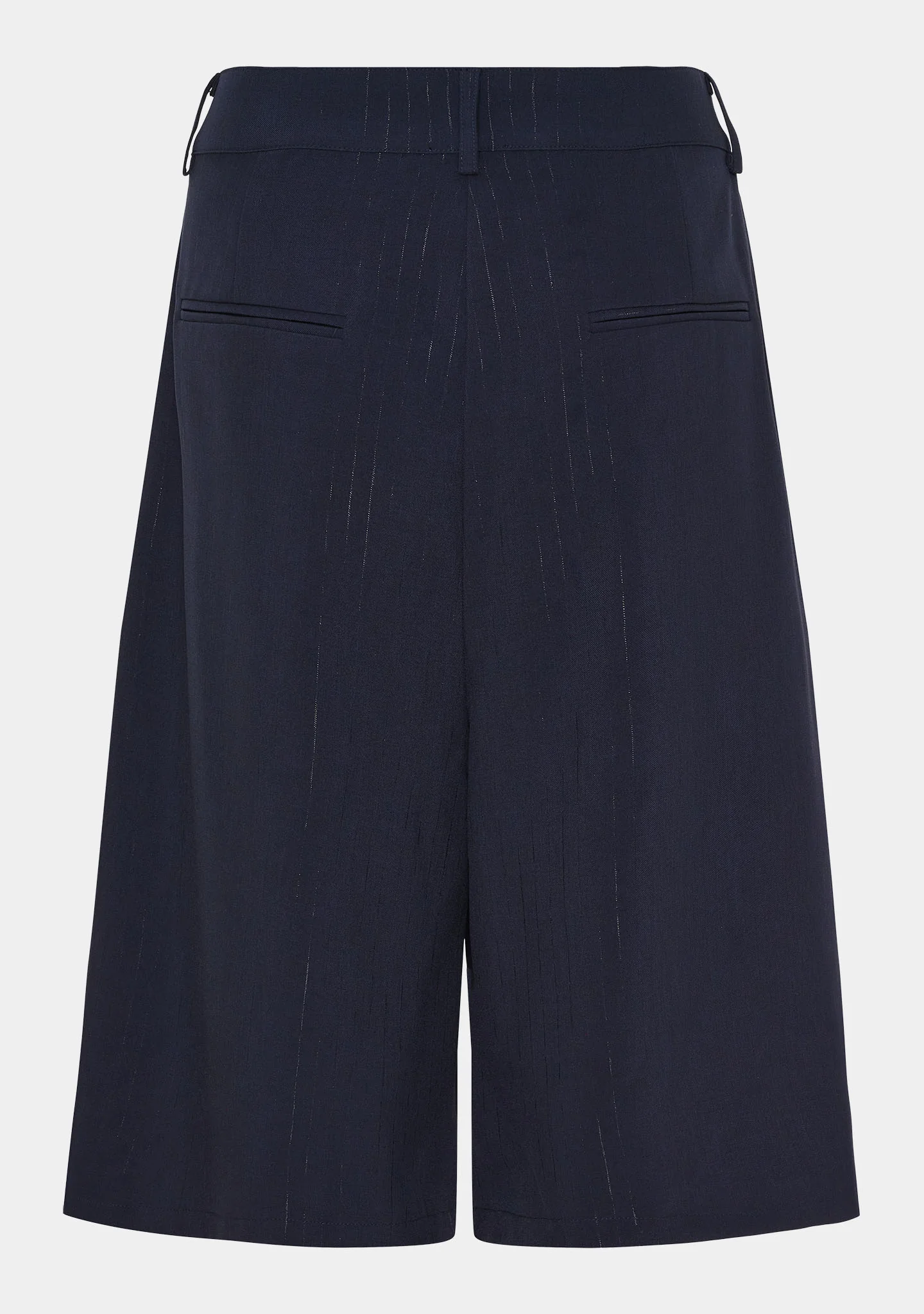 Felicia Long Shorts - Navy Pinstripe - Image 6
