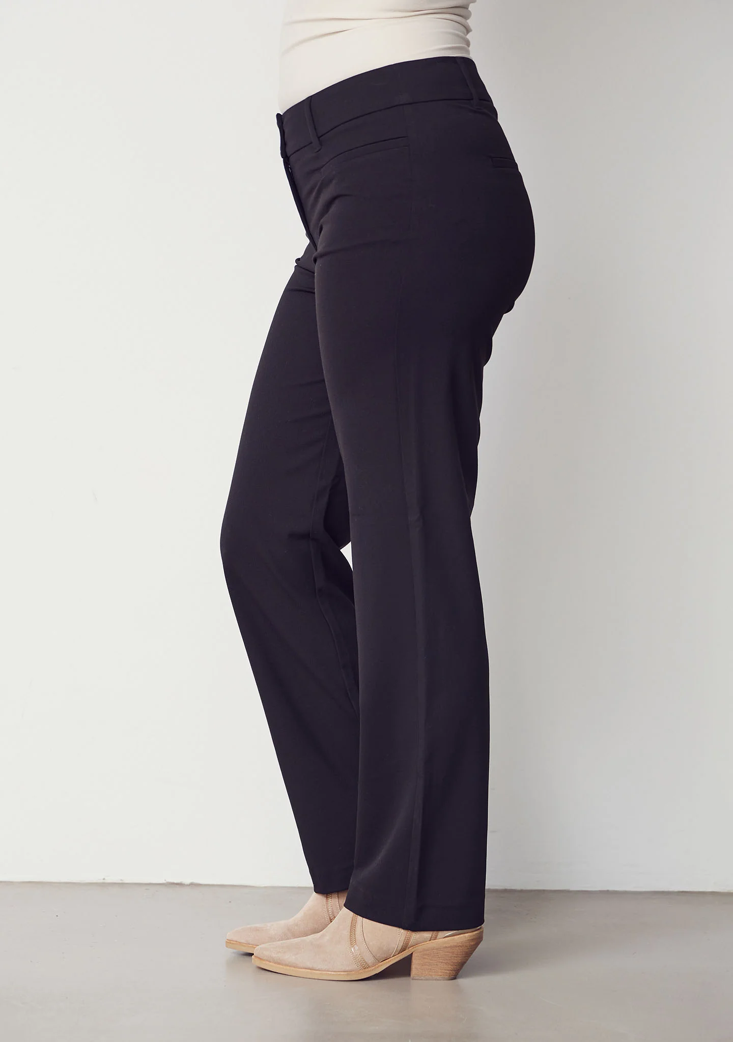 Firenze Straight Pant - Black - Image 3