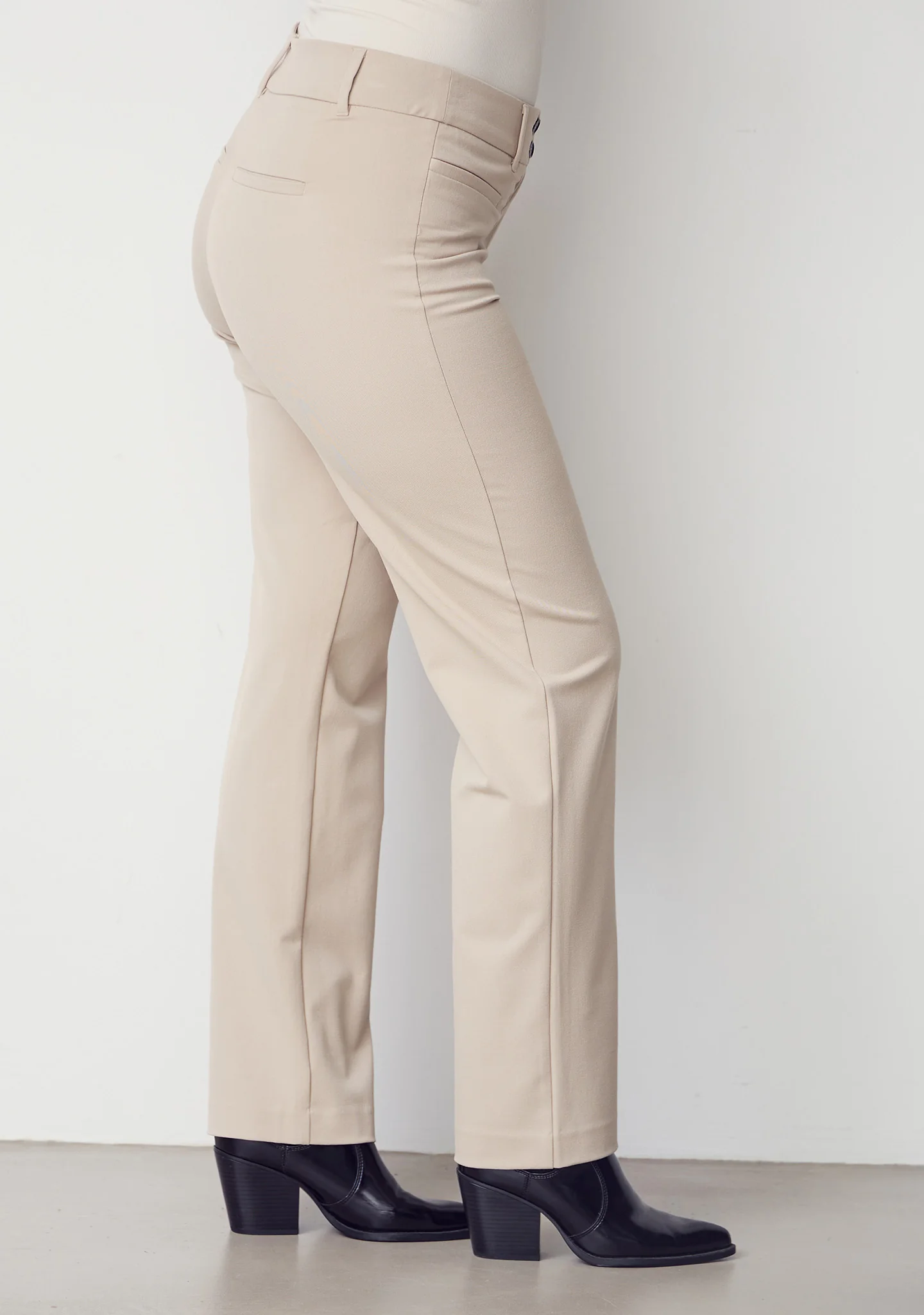 Firenze Straight Pant - Sand - Image 3
