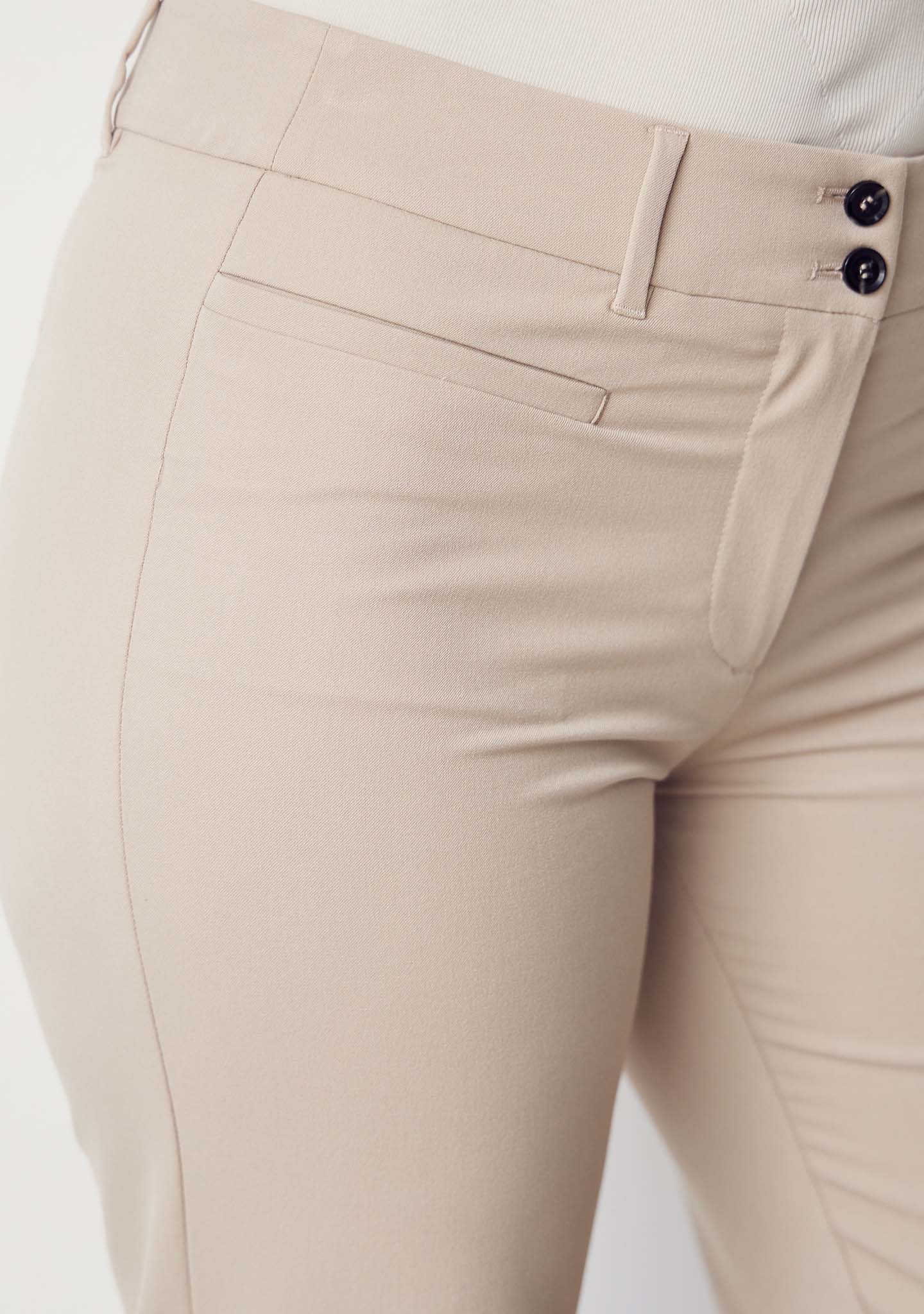 Firenze Straight Pant - Sand - Image 5