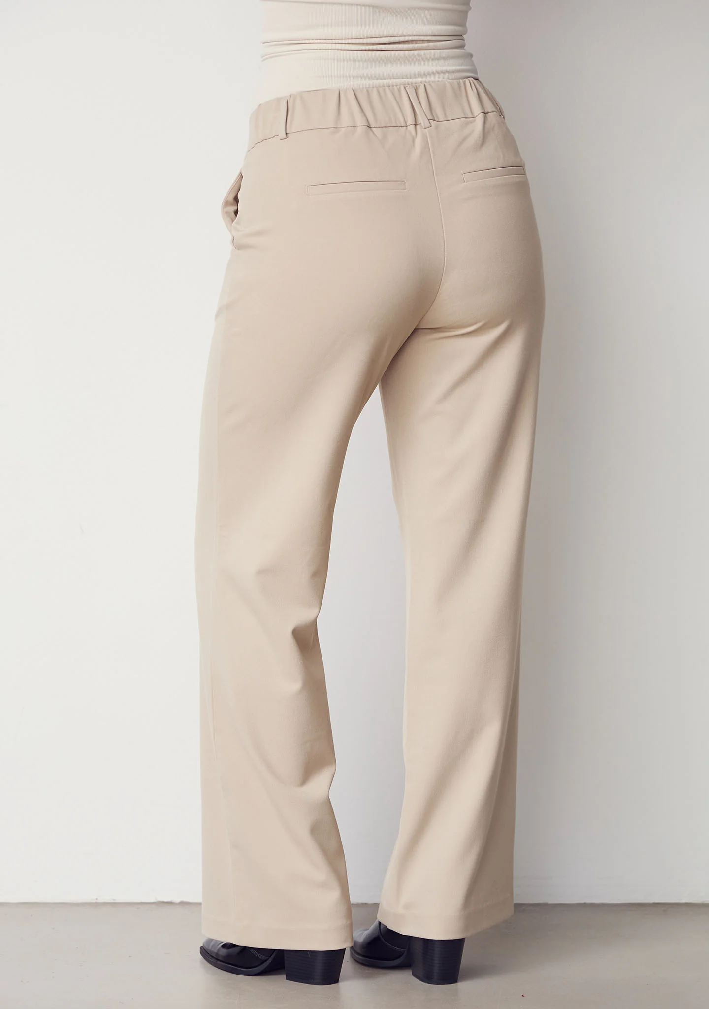 Firenze Wide Pant - Sand - Image 3