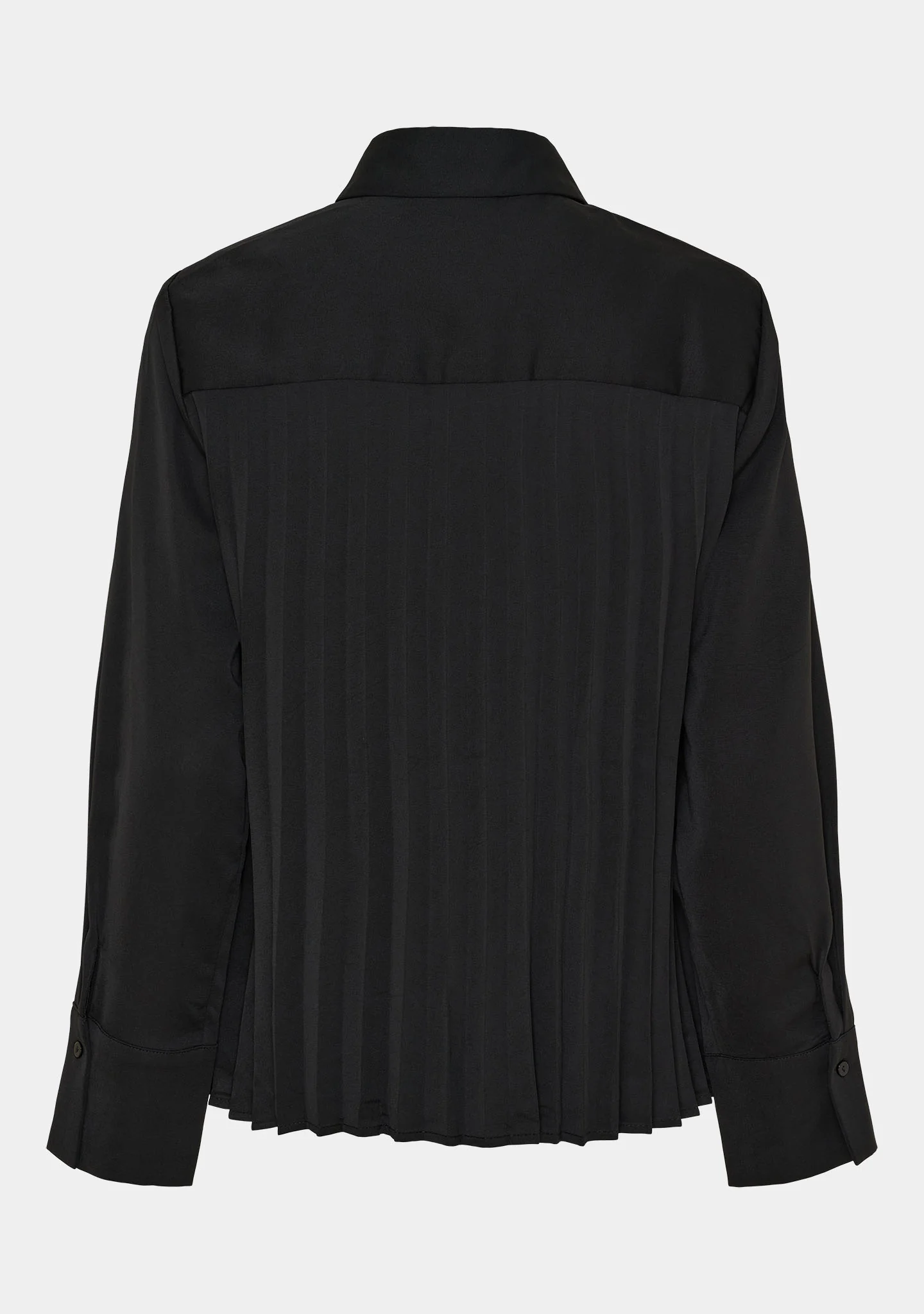 Frida Pleat Shirt - Black - Image 3