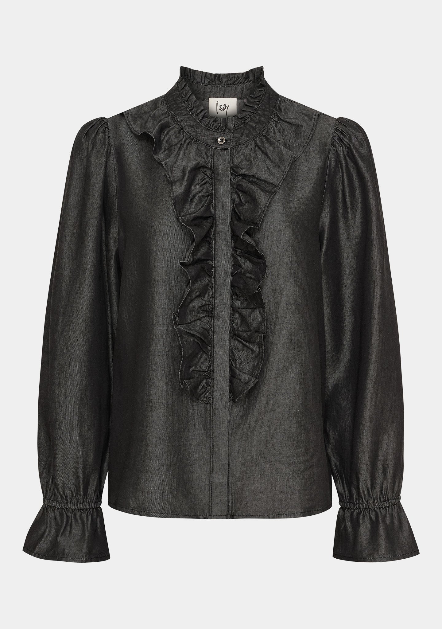 Ganja Flounce Shirt - Dark Grey Wash - Image 4