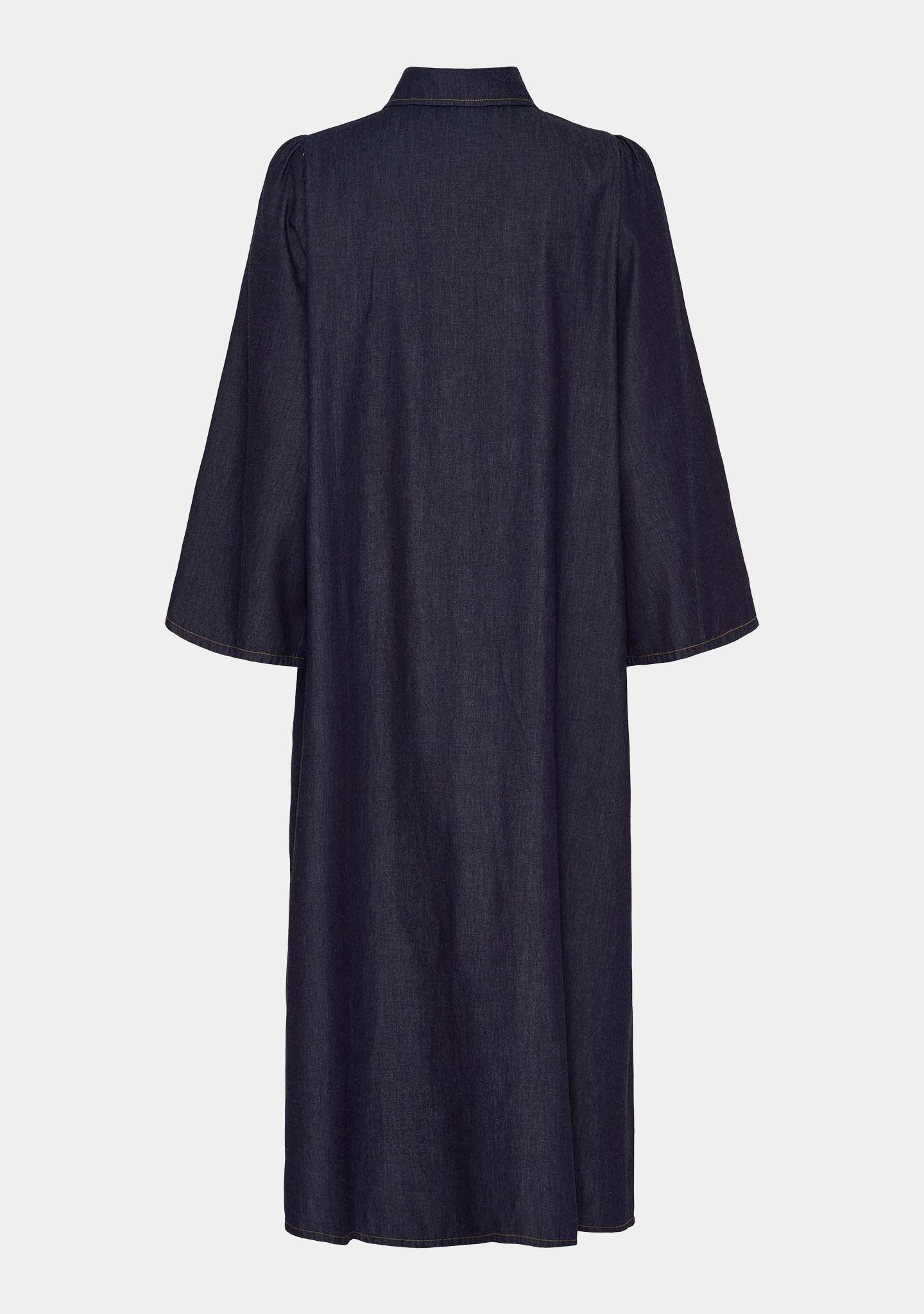 Ganja Sleeve Dress - Unwashed Denim - Image 3