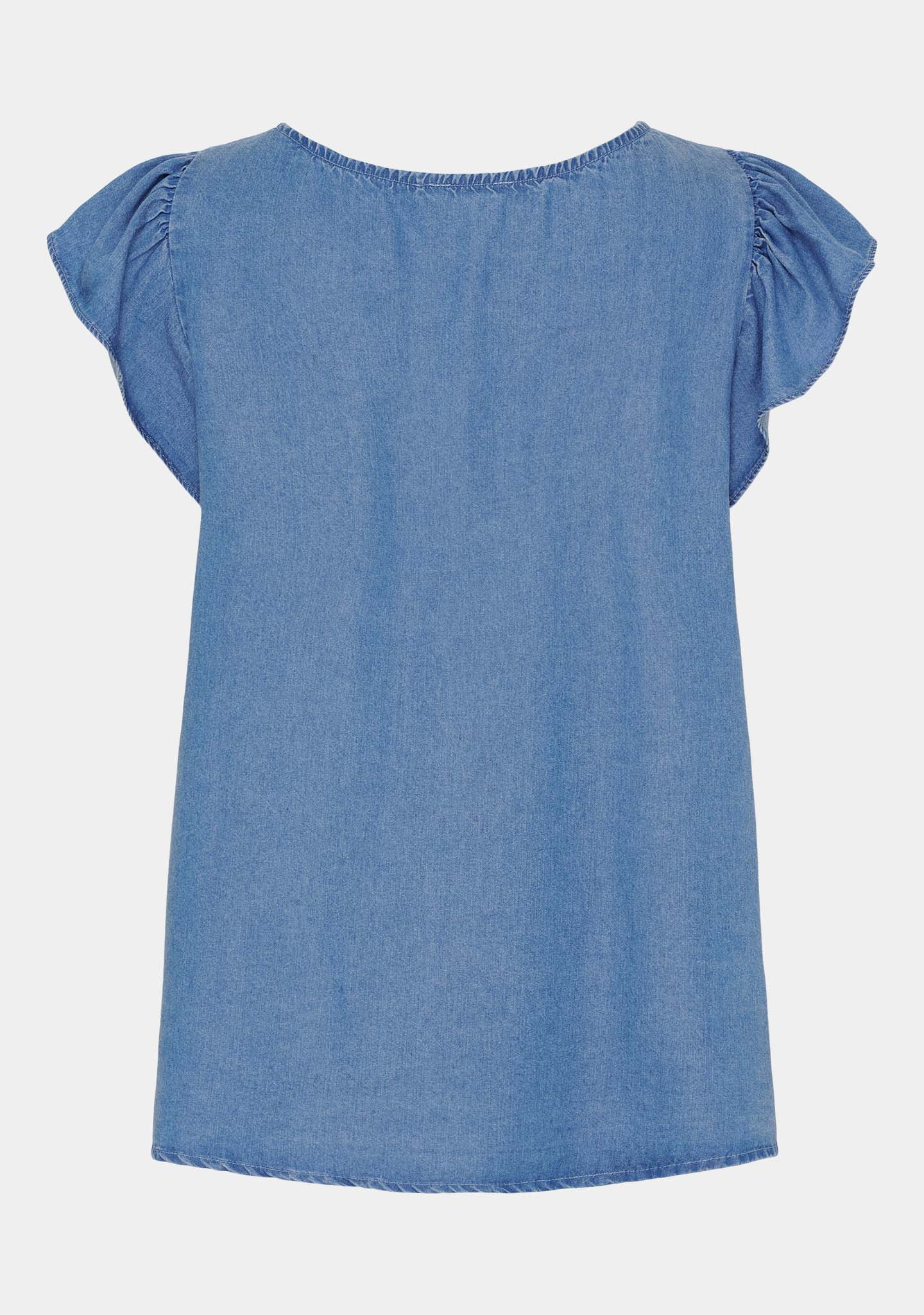 Ganja Smock Top - Denim Blue - Image 6
