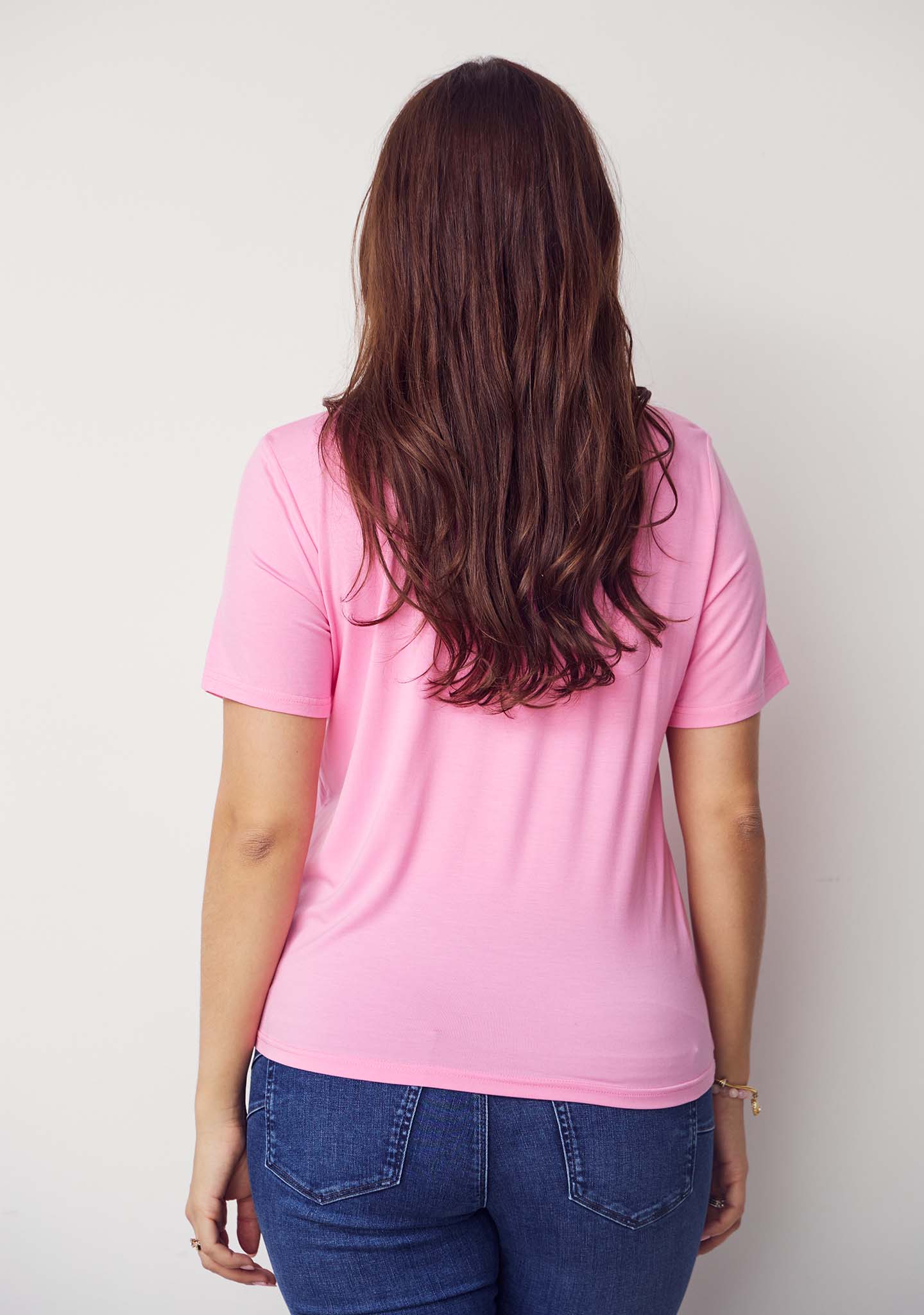 Gritt O-Neck T-Shirt - Hot pink - Image 2