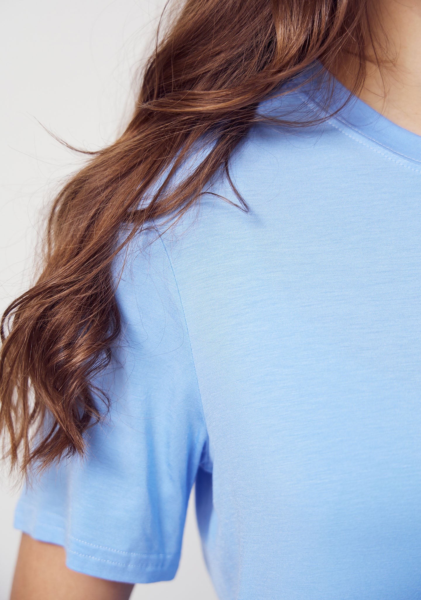 Gritt O-Neck T-Shirt - Skyblue - Image 4