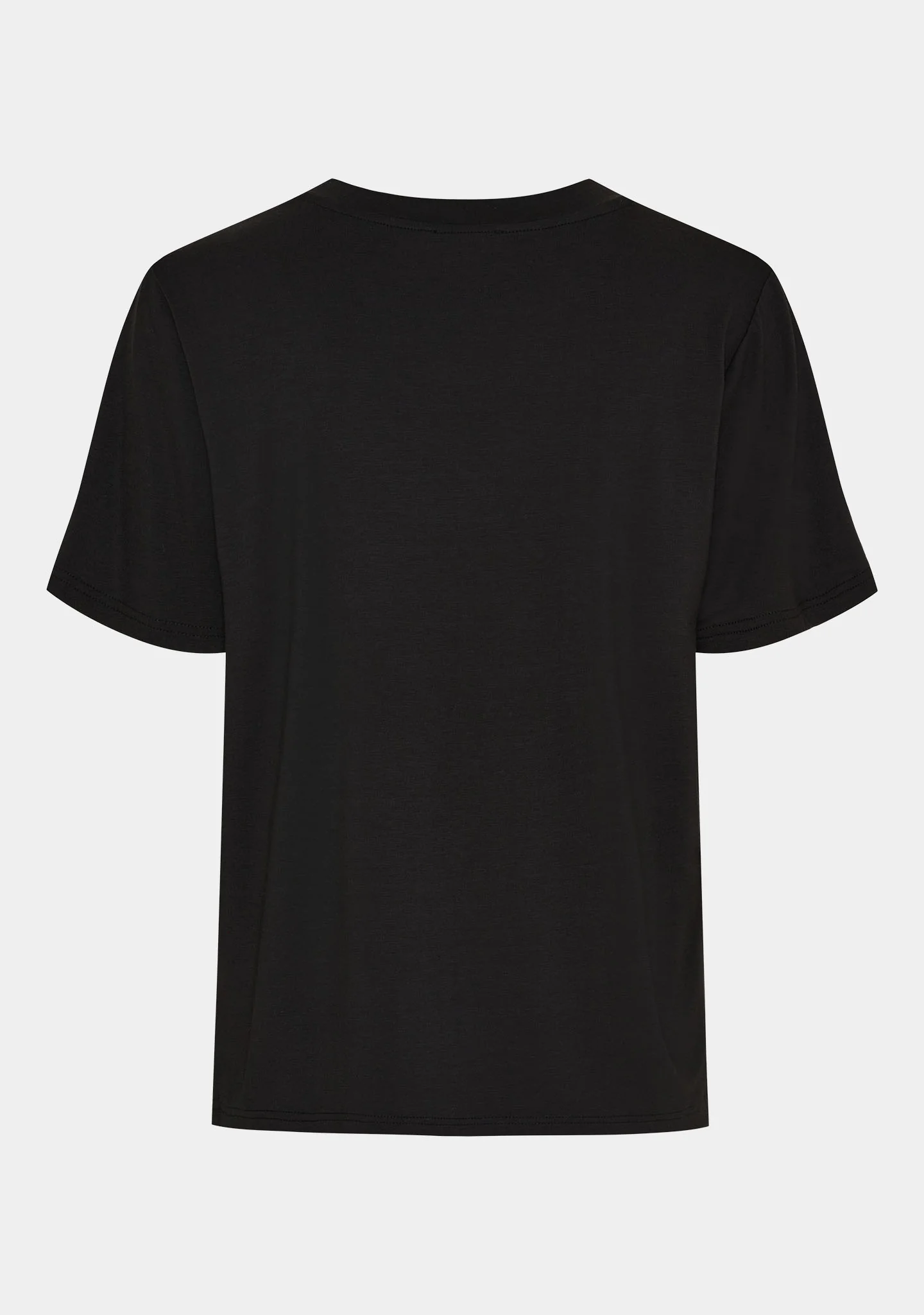 Gritt V-Neck T-Shirt - Black - Image 5