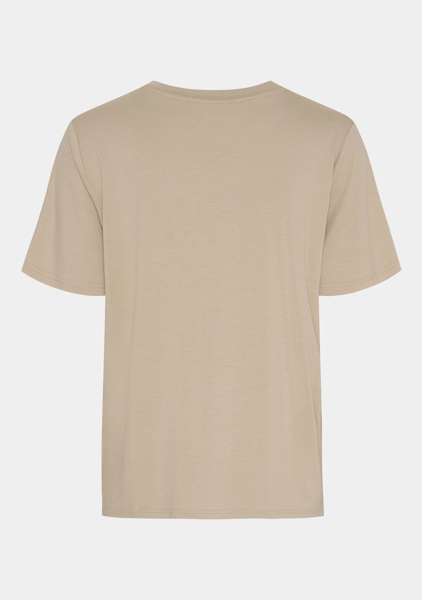 Gritt V-Neck T-Shirt - Sand - Image 5