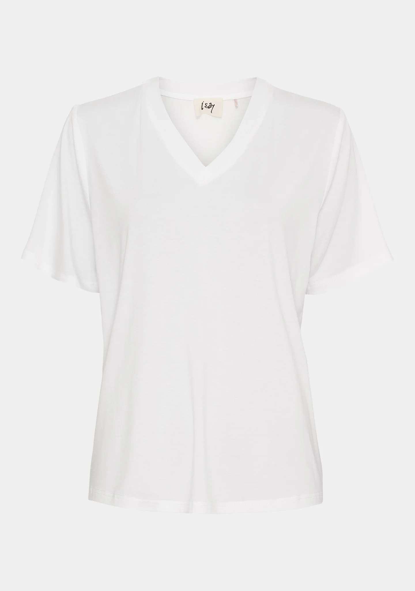 Gritt V-Neck T-Shirt - White