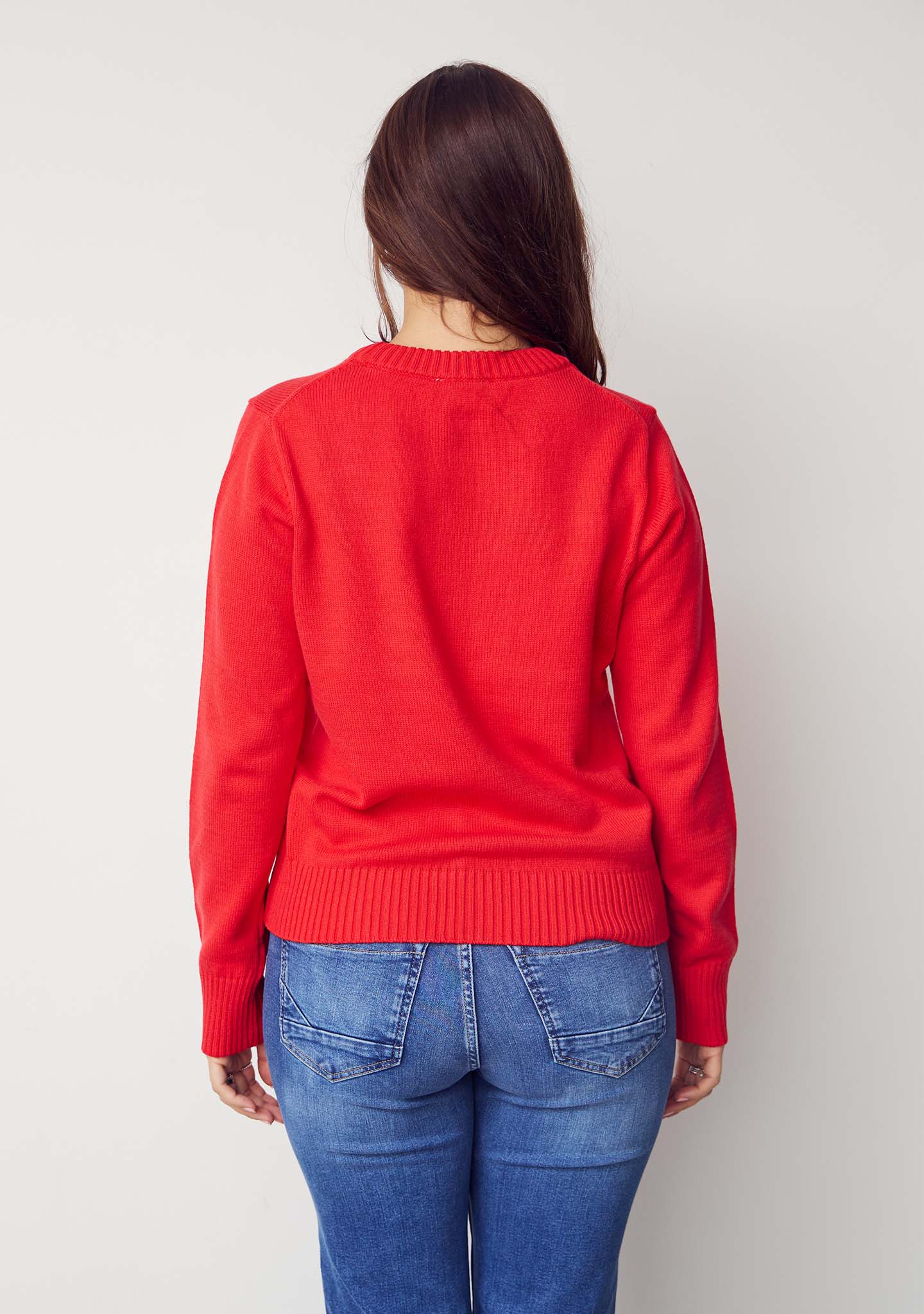 Gwen Basic Pullover - Fresh Red - Image 2