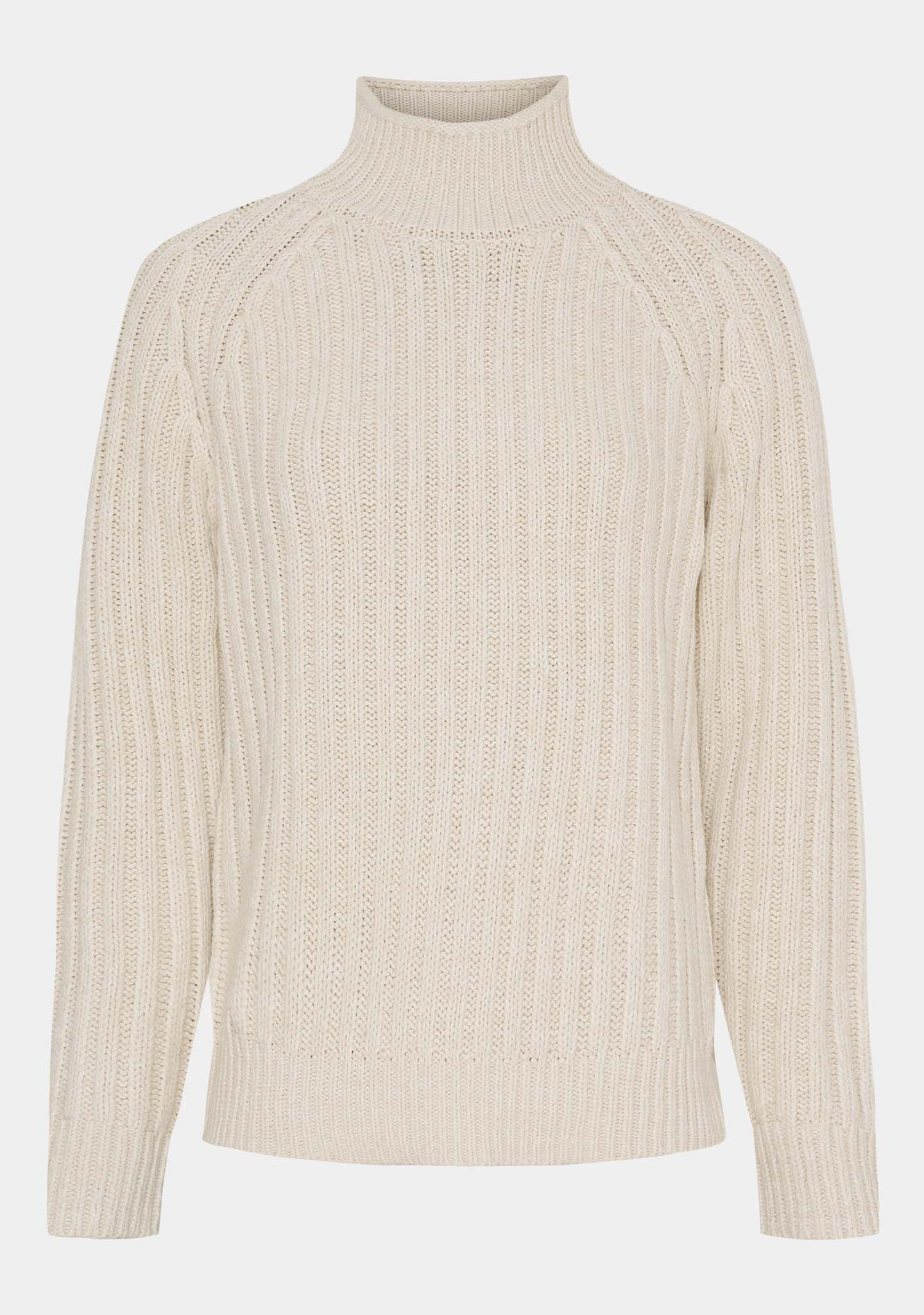 Gwen Highneck Pullover - Broken White - Image 5