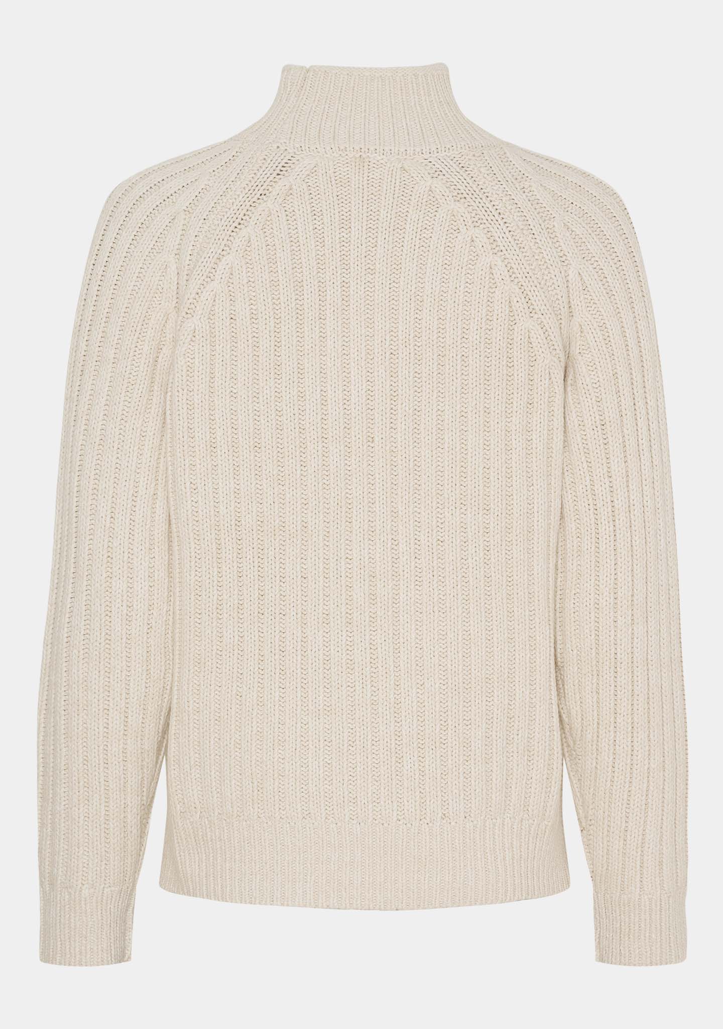 Gwen Highneck Pullover - Broken White - Image 6