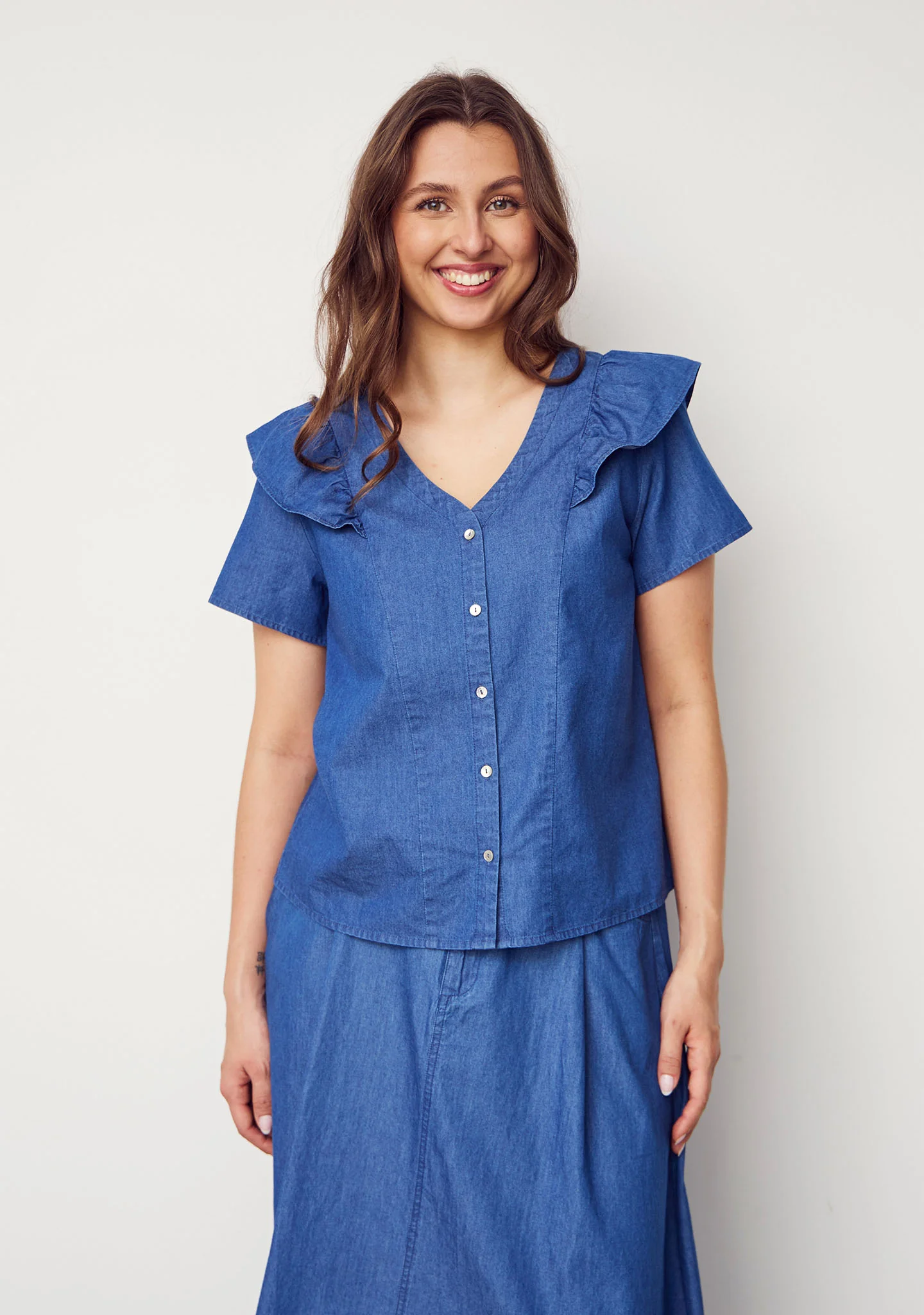 Heba Shirt - Denim - Image 2