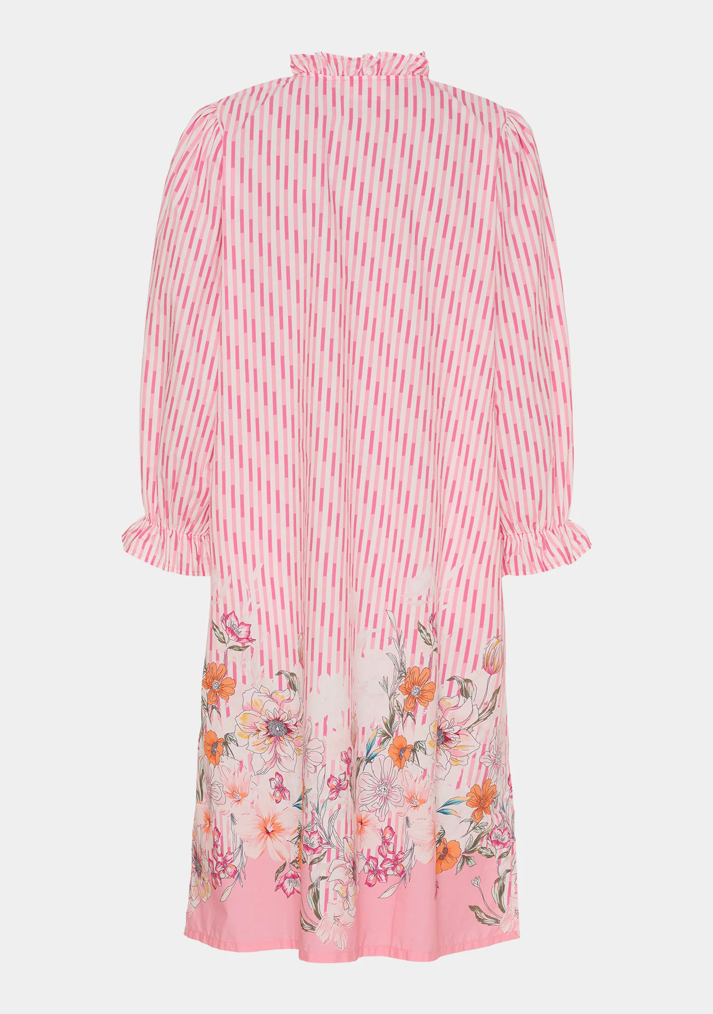 Helia New Dress - Pink Tone Borderprint - Image 5