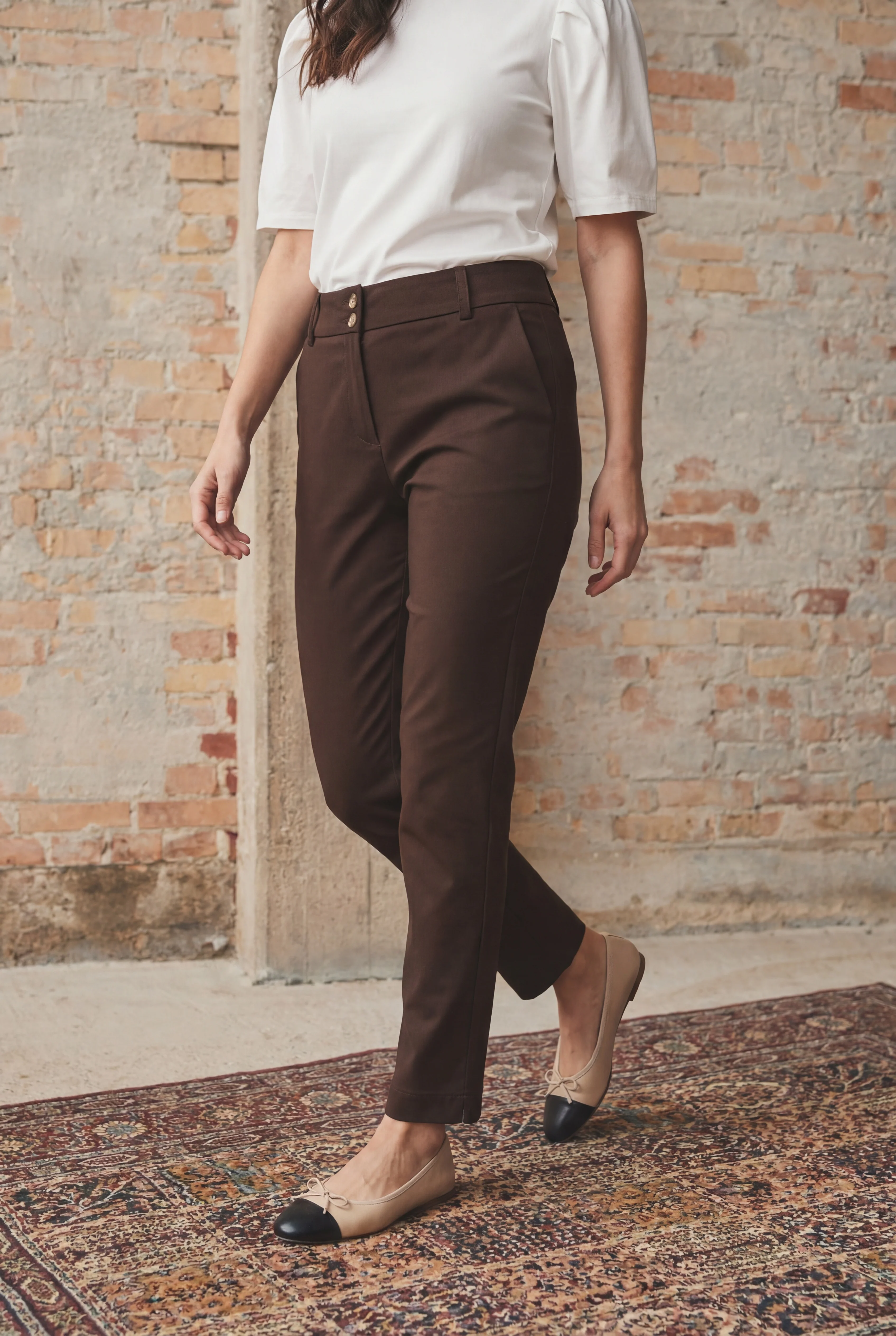 Isay Chino Pant - Dark brown - Image 3