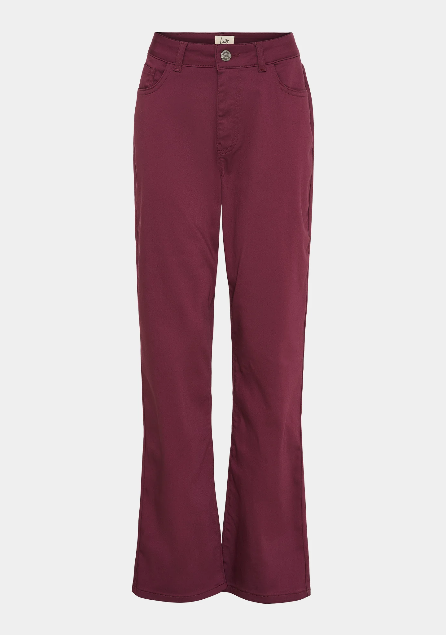 Isay Long Straight Pant - Wine - Image 6