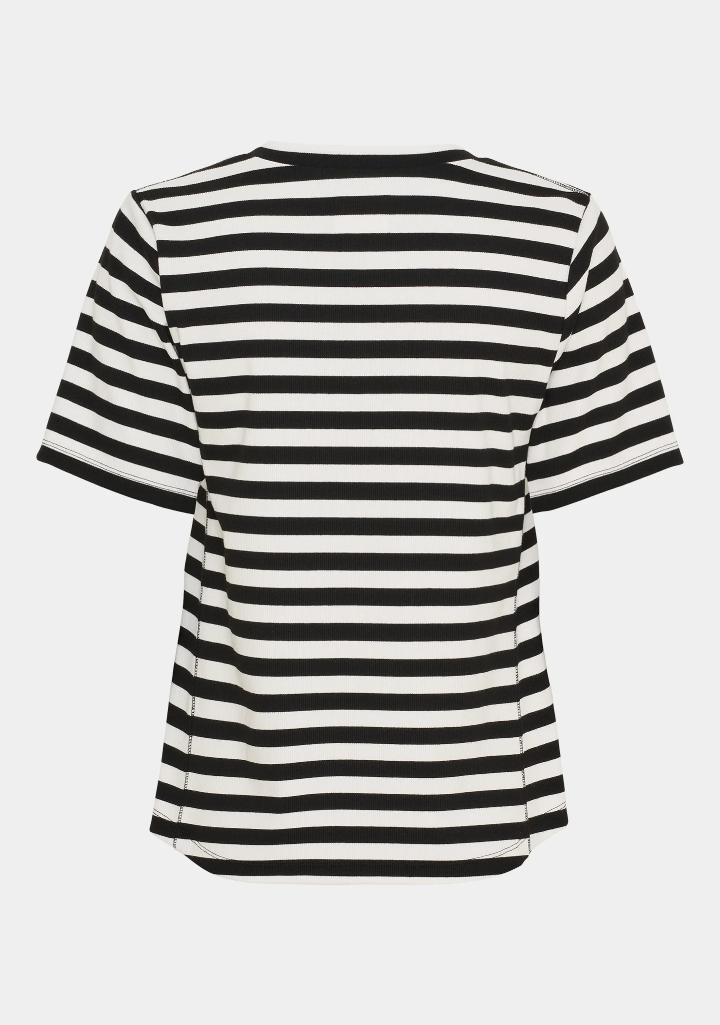 Jeila T-Shirt - Black/Broken White stripe - Image 6