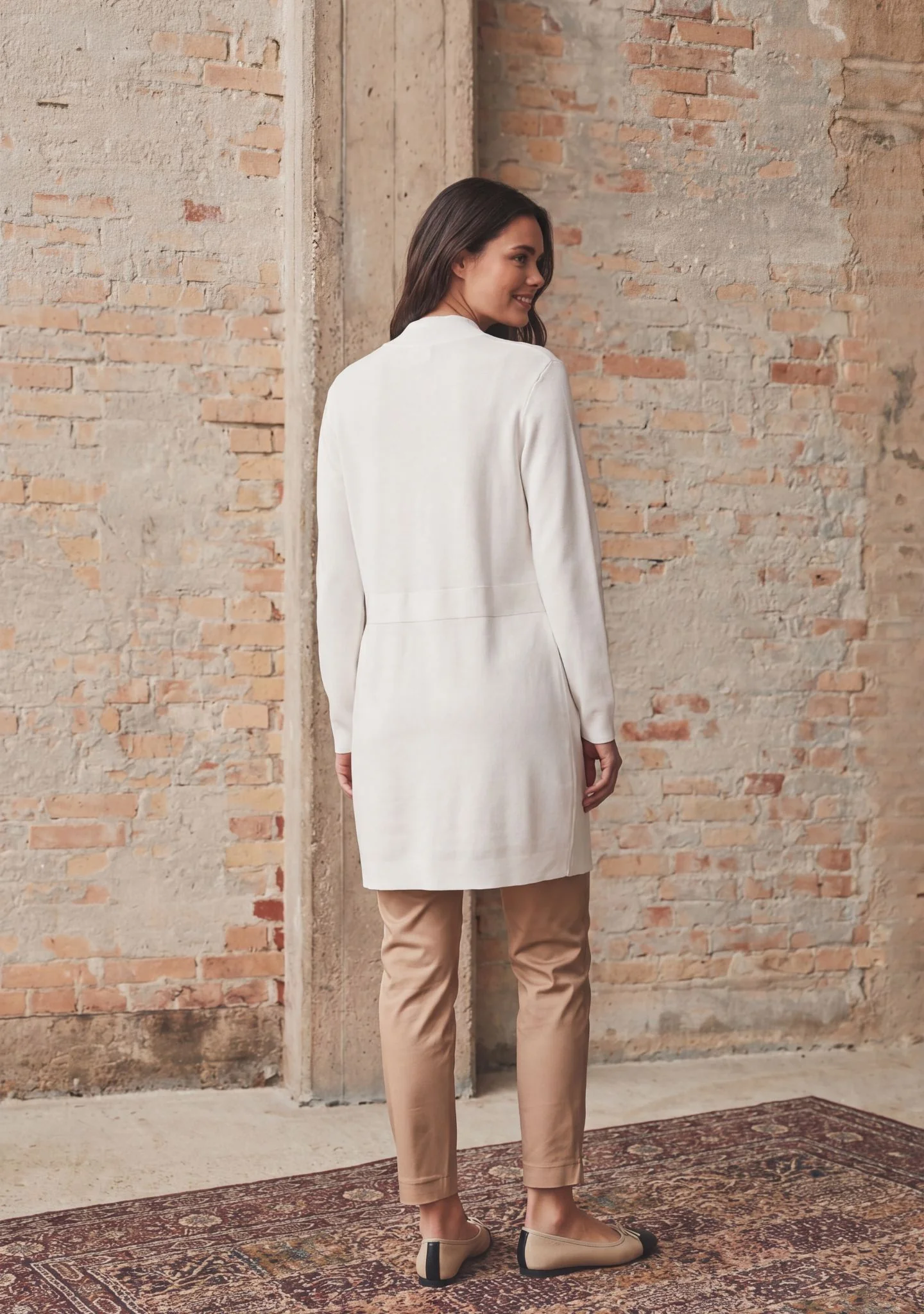 Jena Button Cardigan - Broken White - Image 2