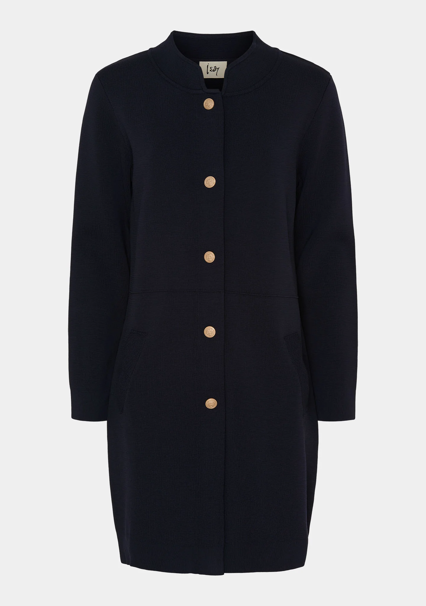 Jena Button Cardigan - Navy - Image 5