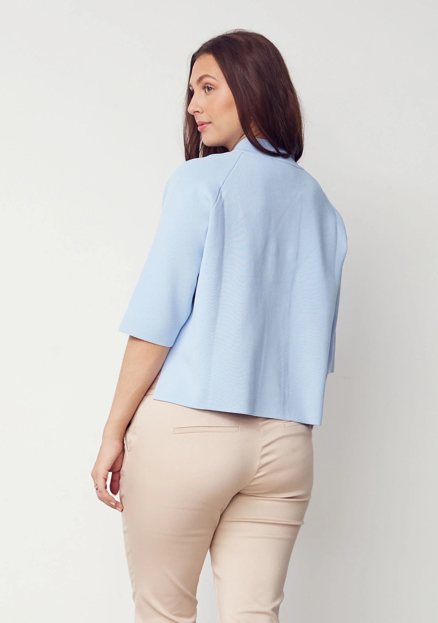 Jena Poncho Blouse - Light Blue - Image 2