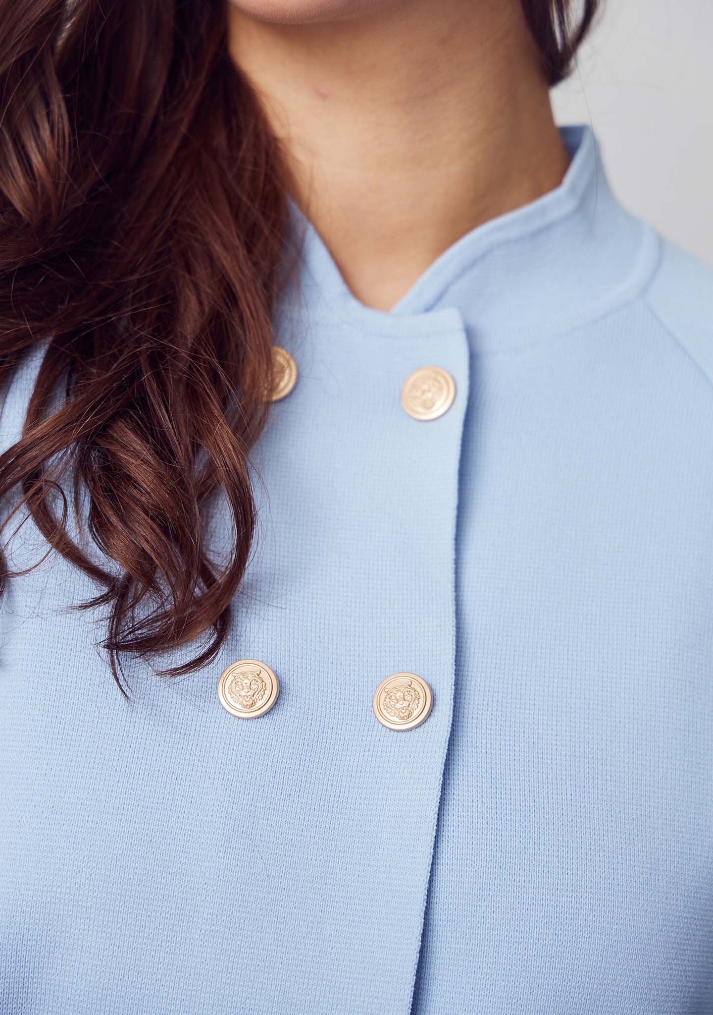 Jena Poncho Blouse - Light Blue - Image 4