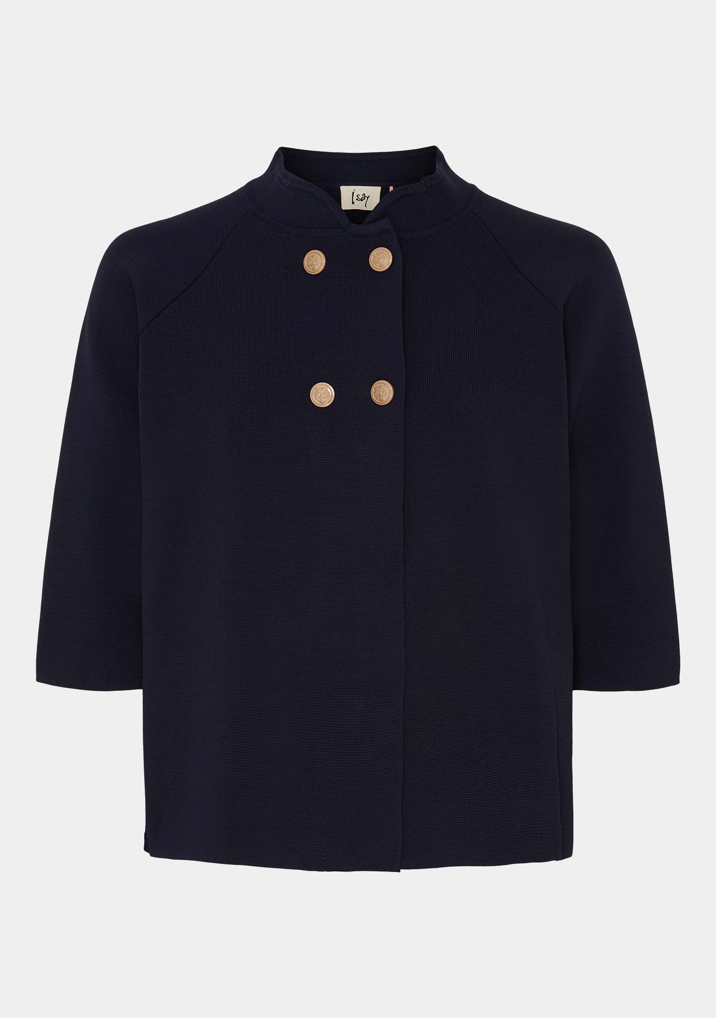 Jena Poncho Blouse - Navy - Image 3
