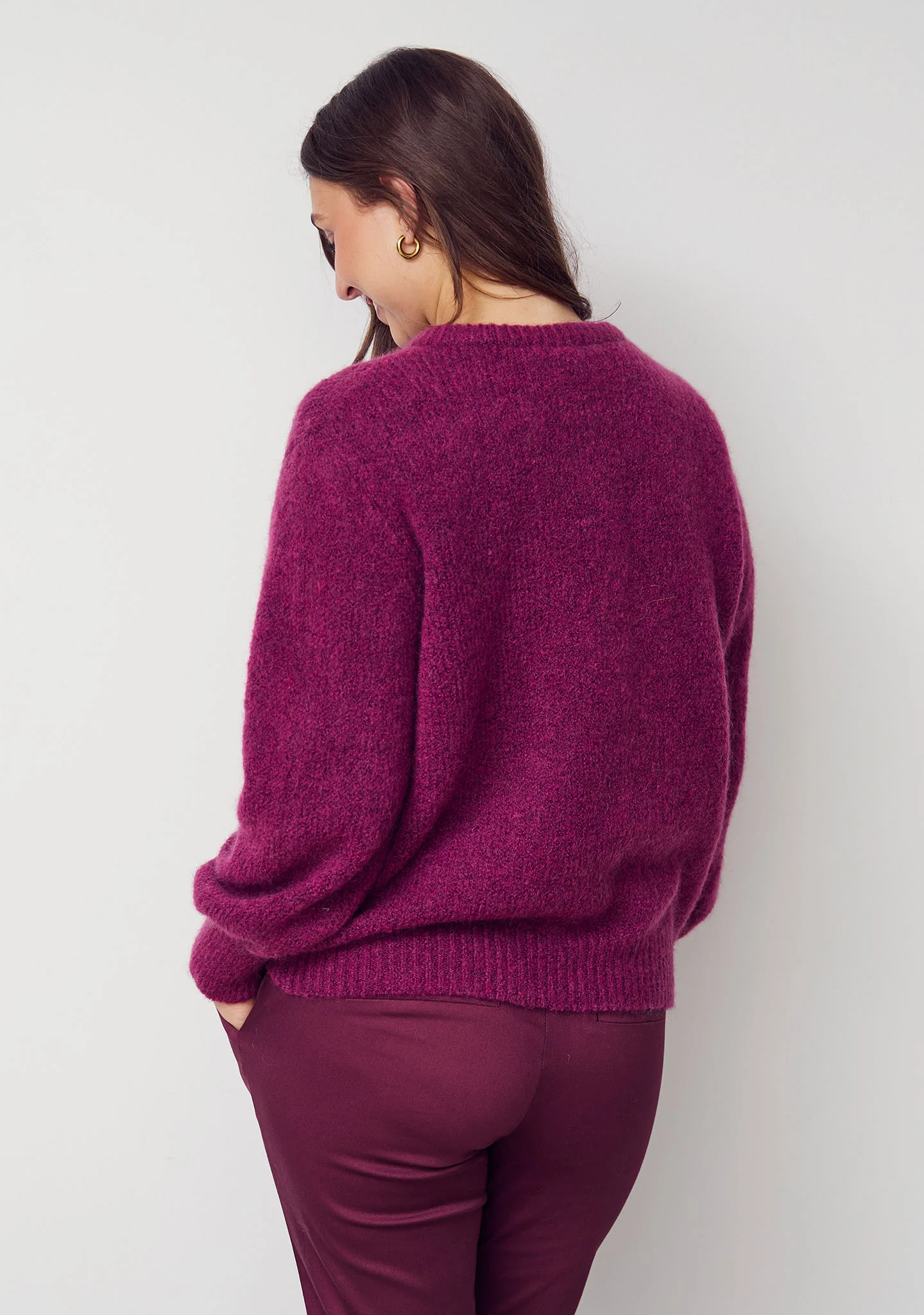Joa Knit Cardigan - Cerise - Image 3