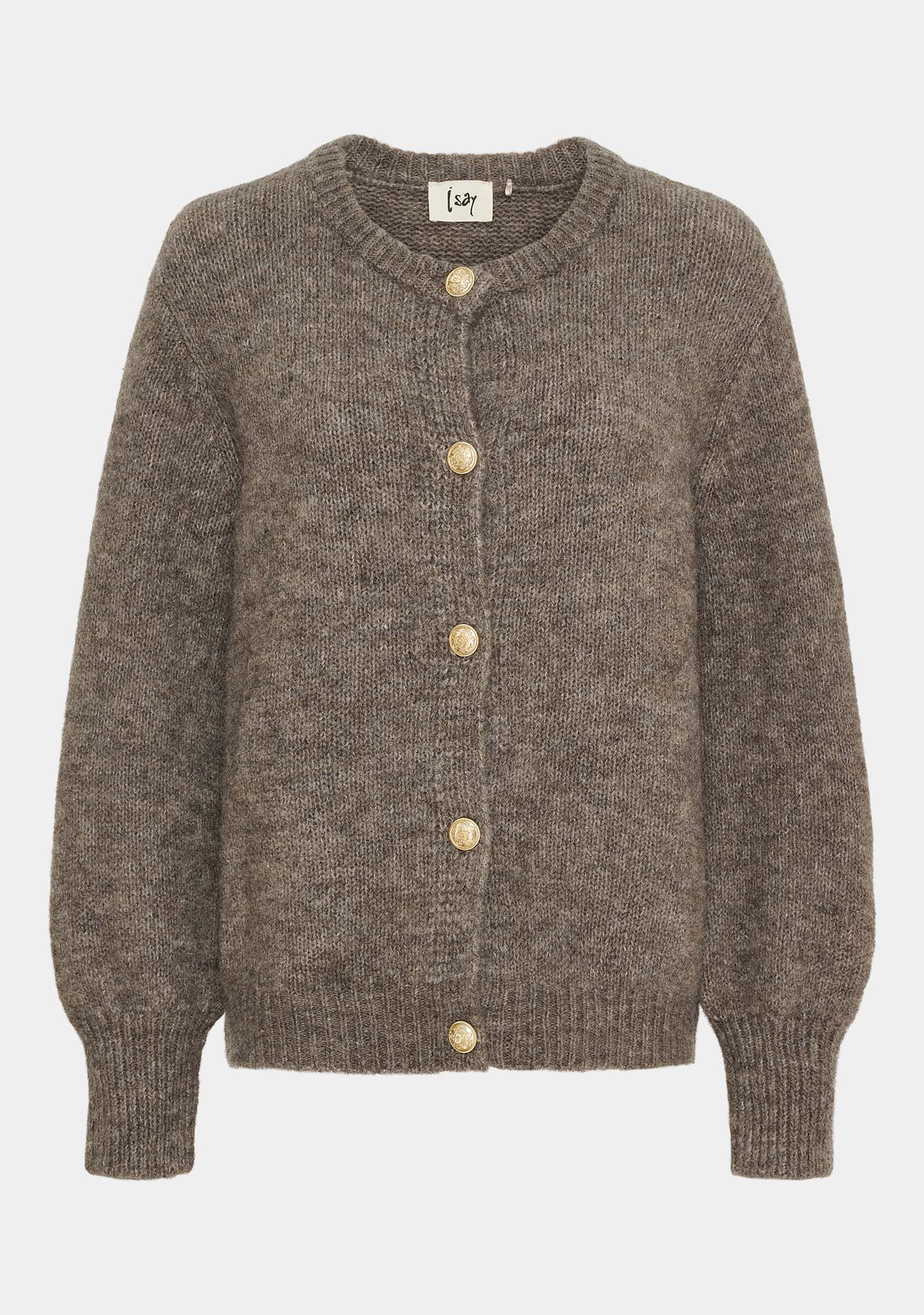 Joa Knit Cardigan - Taupe Melange - Image 4