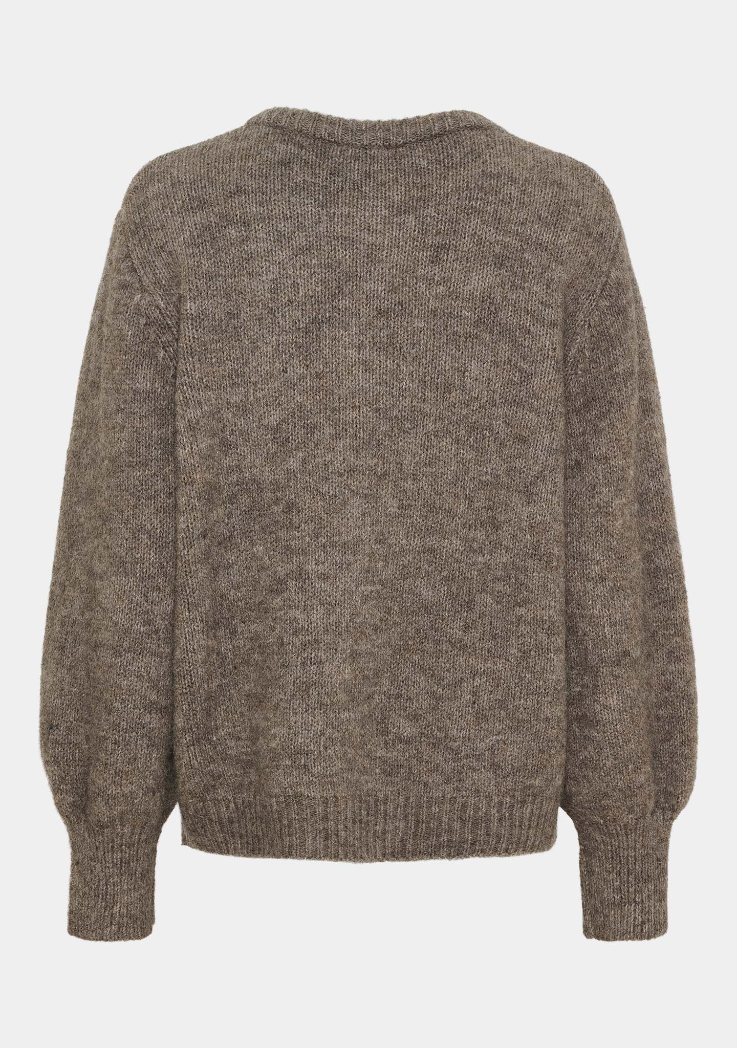 Joa Knit Cardigan - Taupe Melange - Image 5