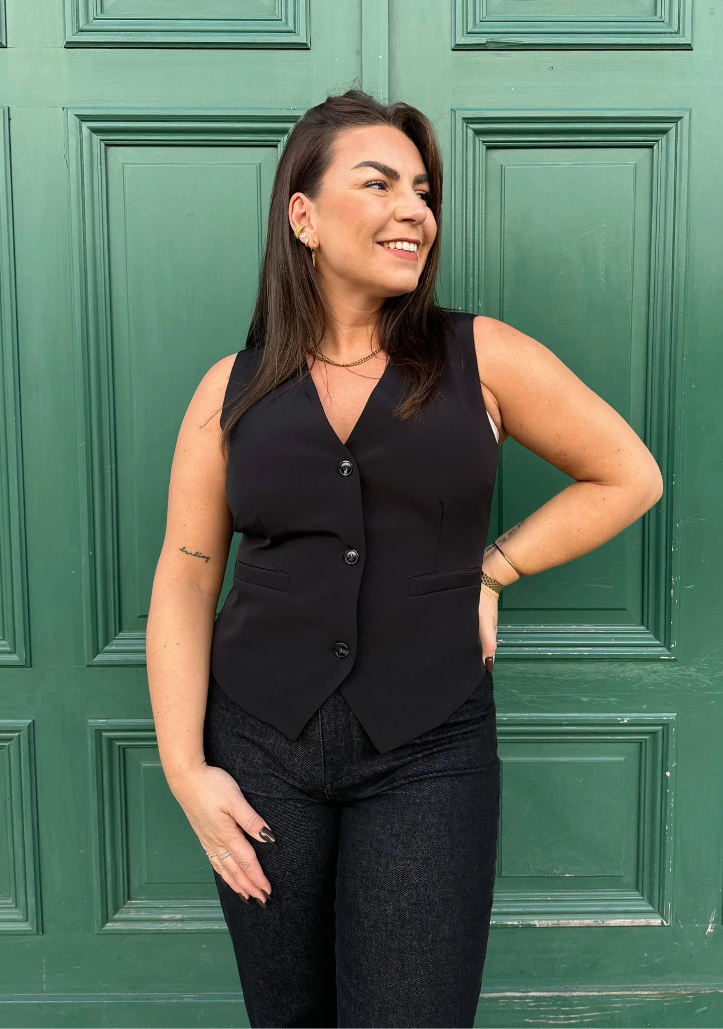 Josia Waistcoat - Black