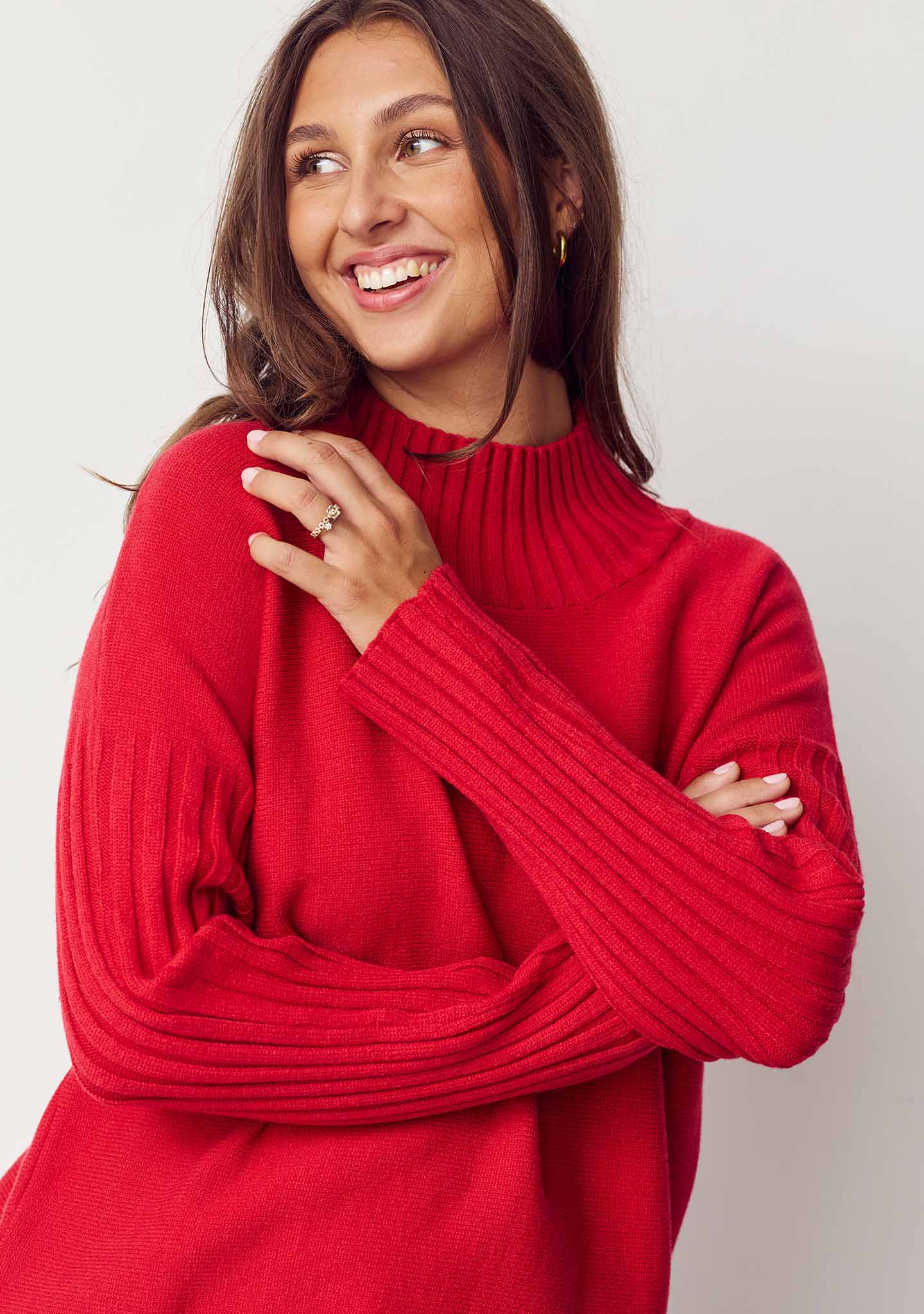 Kaddy Knit Pullover - Red - Image 5