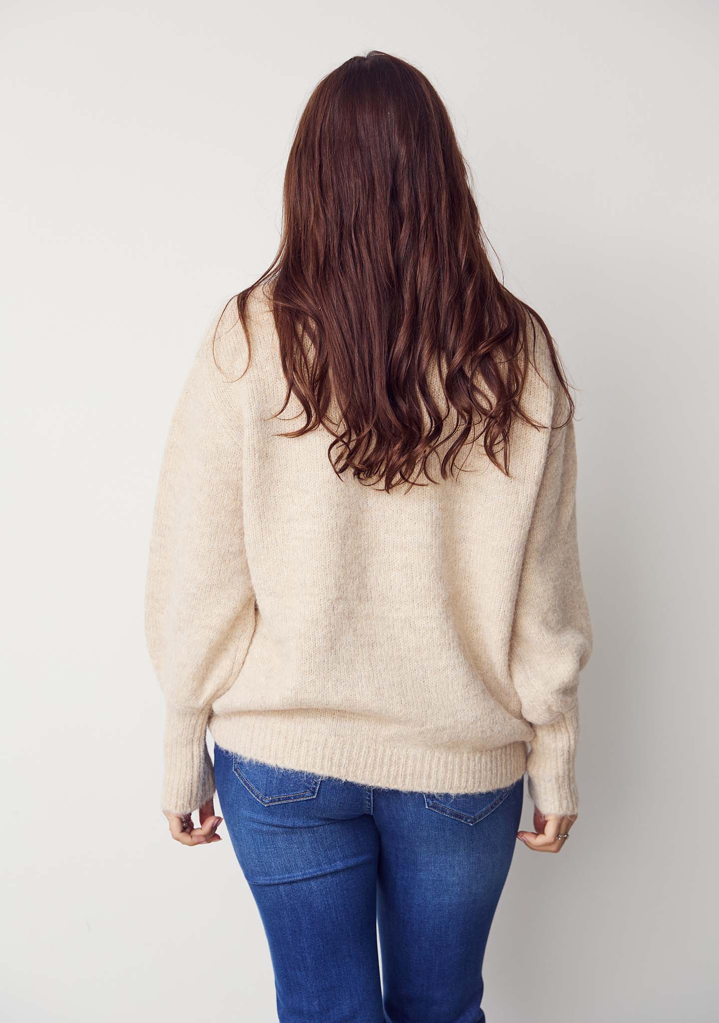 Kaho Knit Pullover - Sand Melange - Image 2
