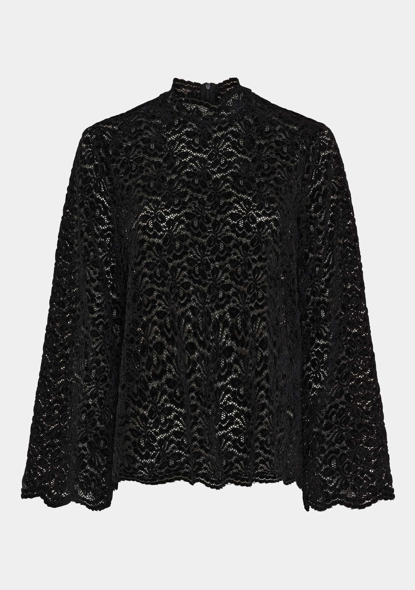 Kamille Lace Blouse - Black - Image 3