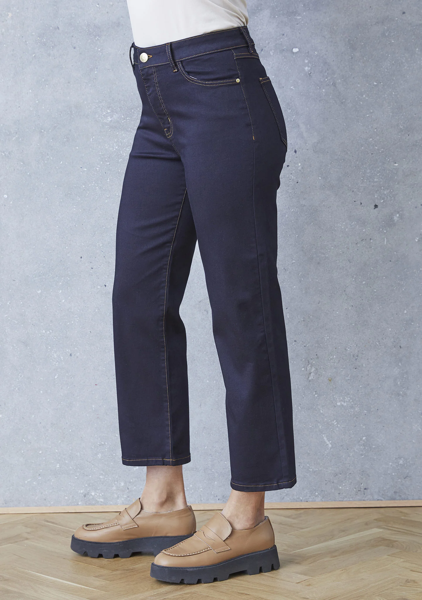 Lido Straight Jeans - Blue Black Denim - Image 3