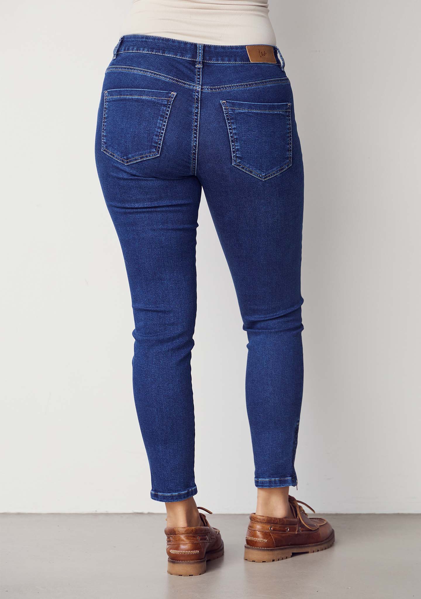 Lido Zip Jeans - Basic Denim Wash - Image 3