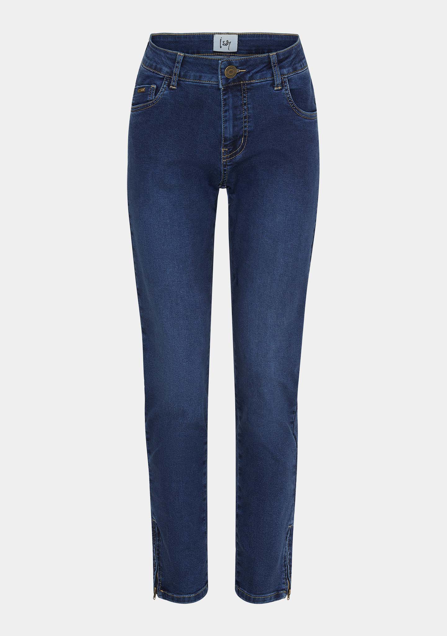 Lido Zip Jeans - Basic Denim Wash - Image 7