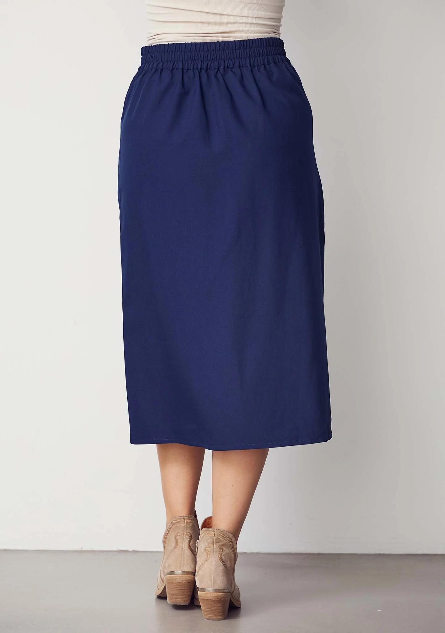 Liona Skirt - Navy - Image 3