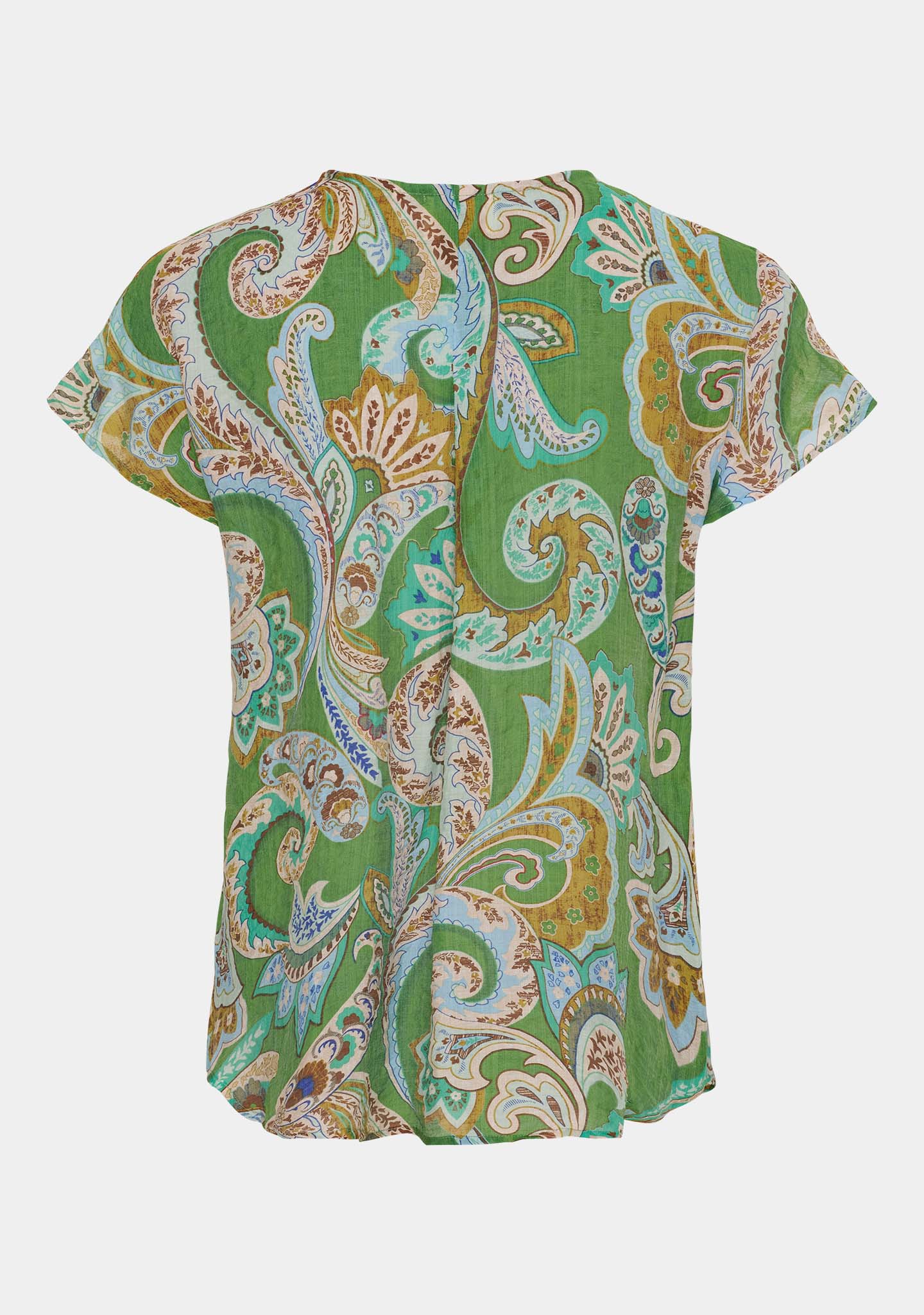 Lotta Top - Grass Green Paisley - Image 7