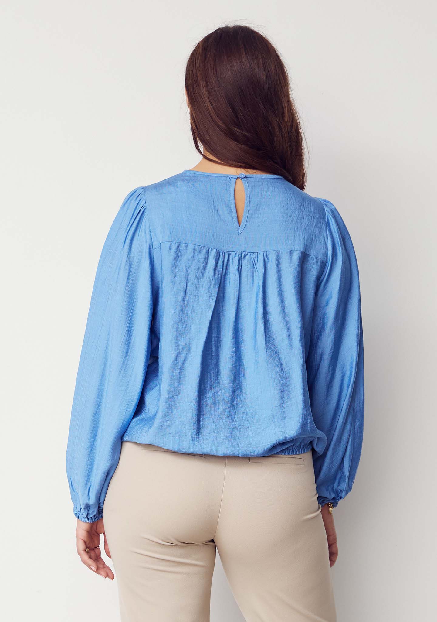 Lykke Lace Blouse - Blue - Image 2
