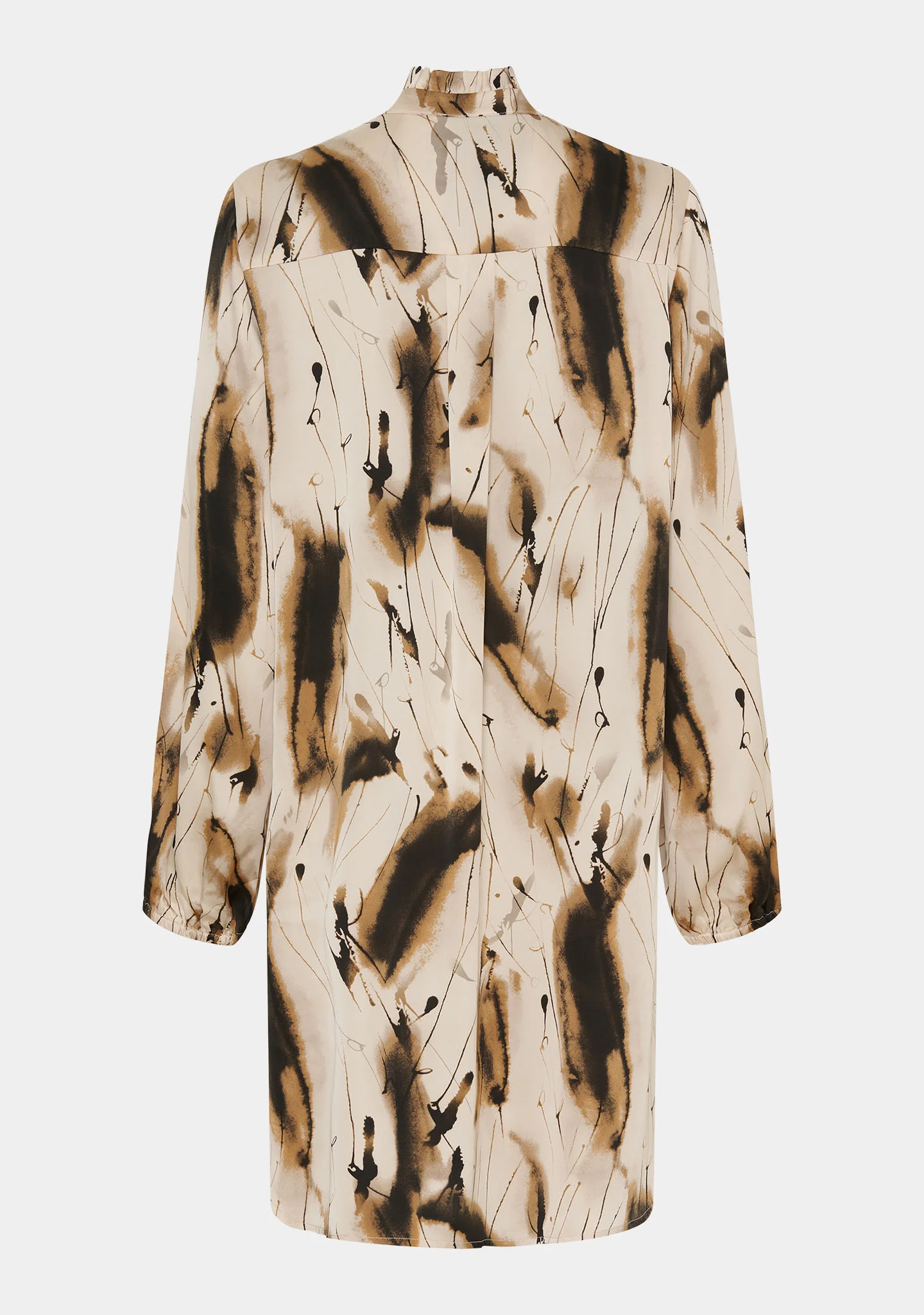 Melba Shirt Dress - Camel Drawing - Image 2