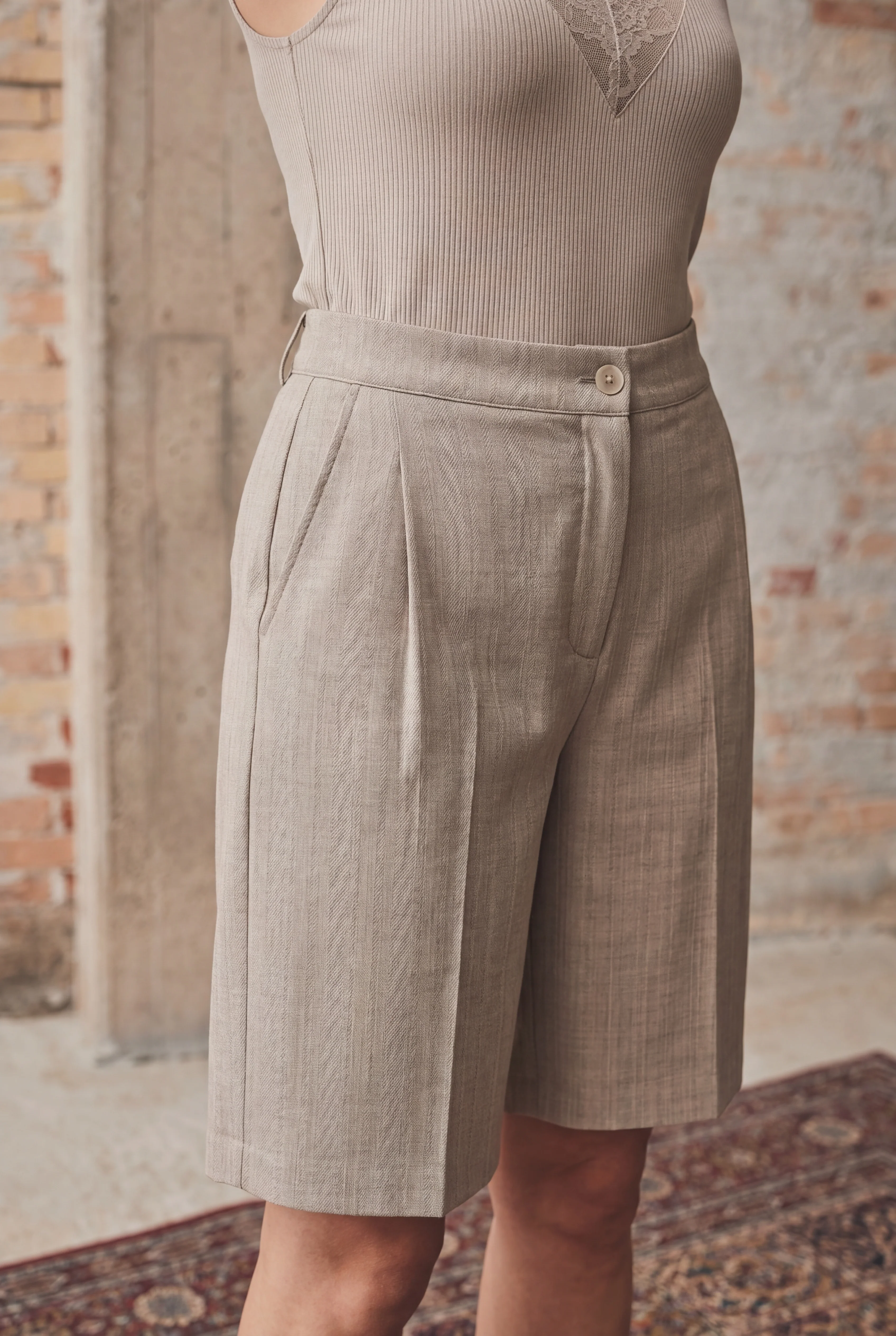 Mille Shorts - Sand Melange - Image 2