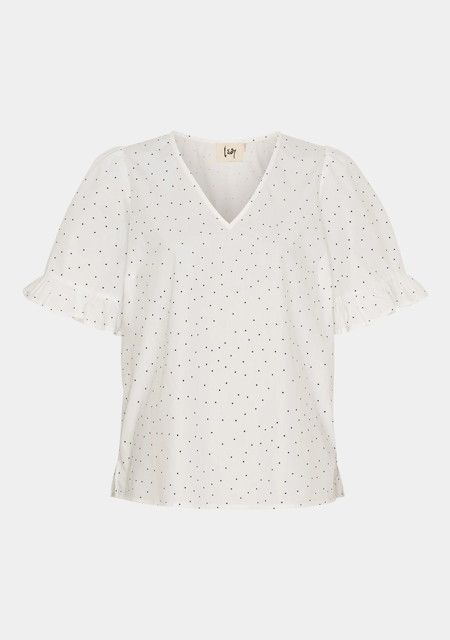 Molly Blouse - White w/Black - Image 4