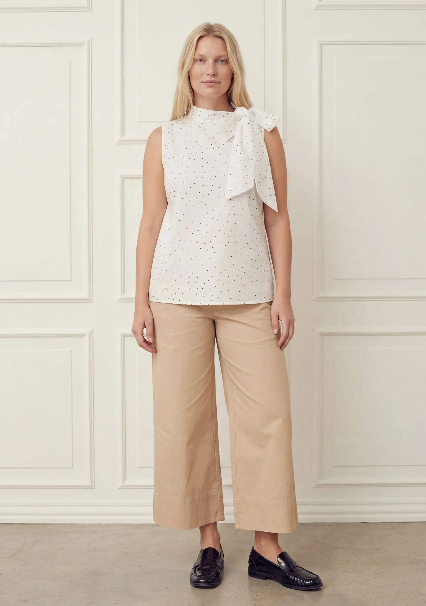 Molly Top - White w/Black - Image 4