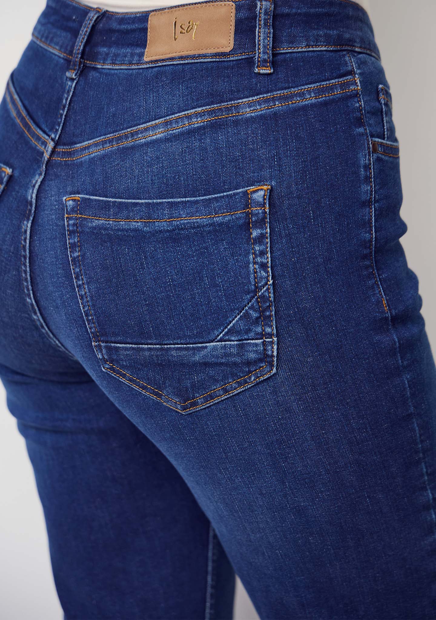 Monza Straight Jeans - Dark Blue Wash - Image 4