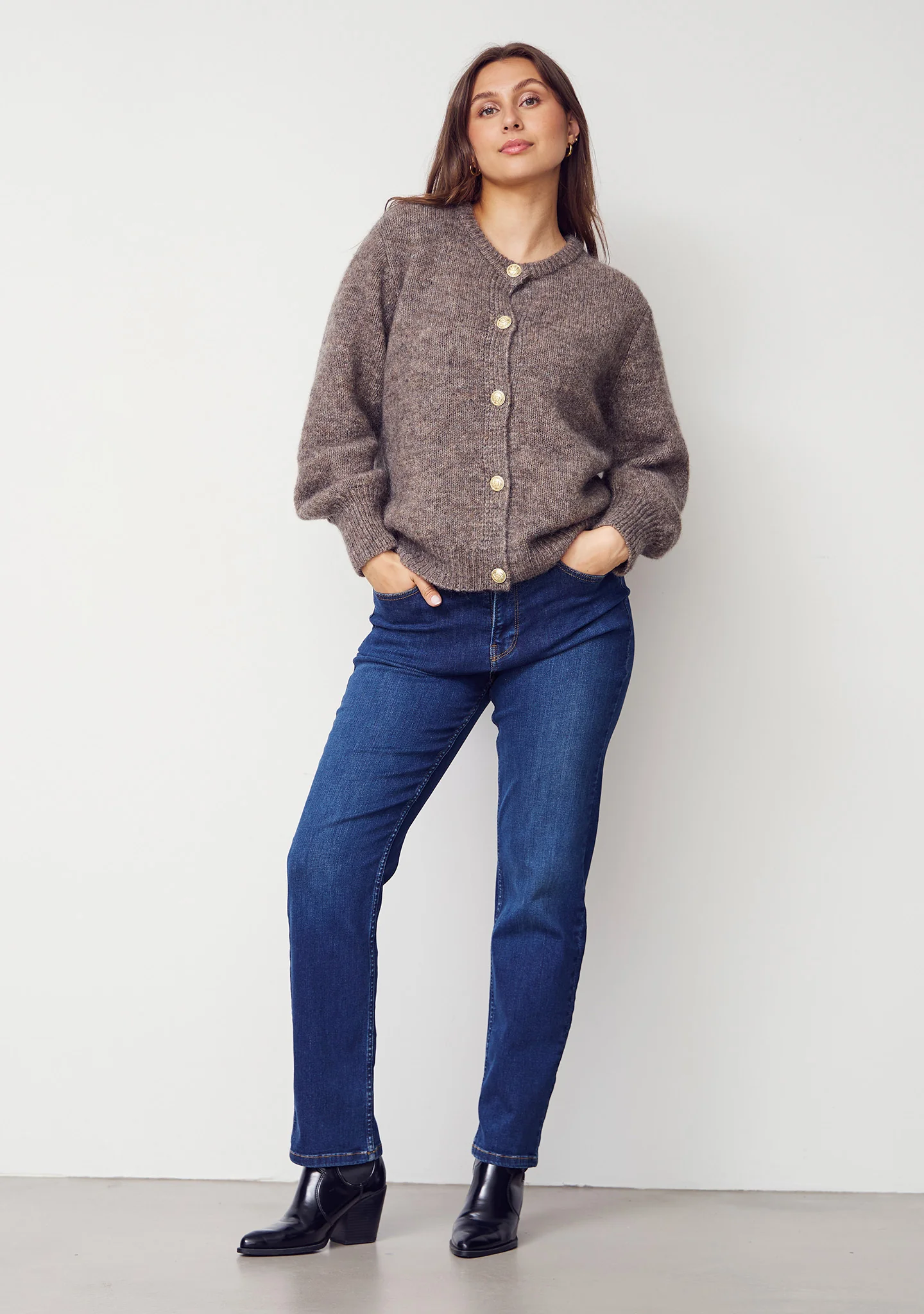 Monza Straight Jeans - Dark Blue Wash - Image 5