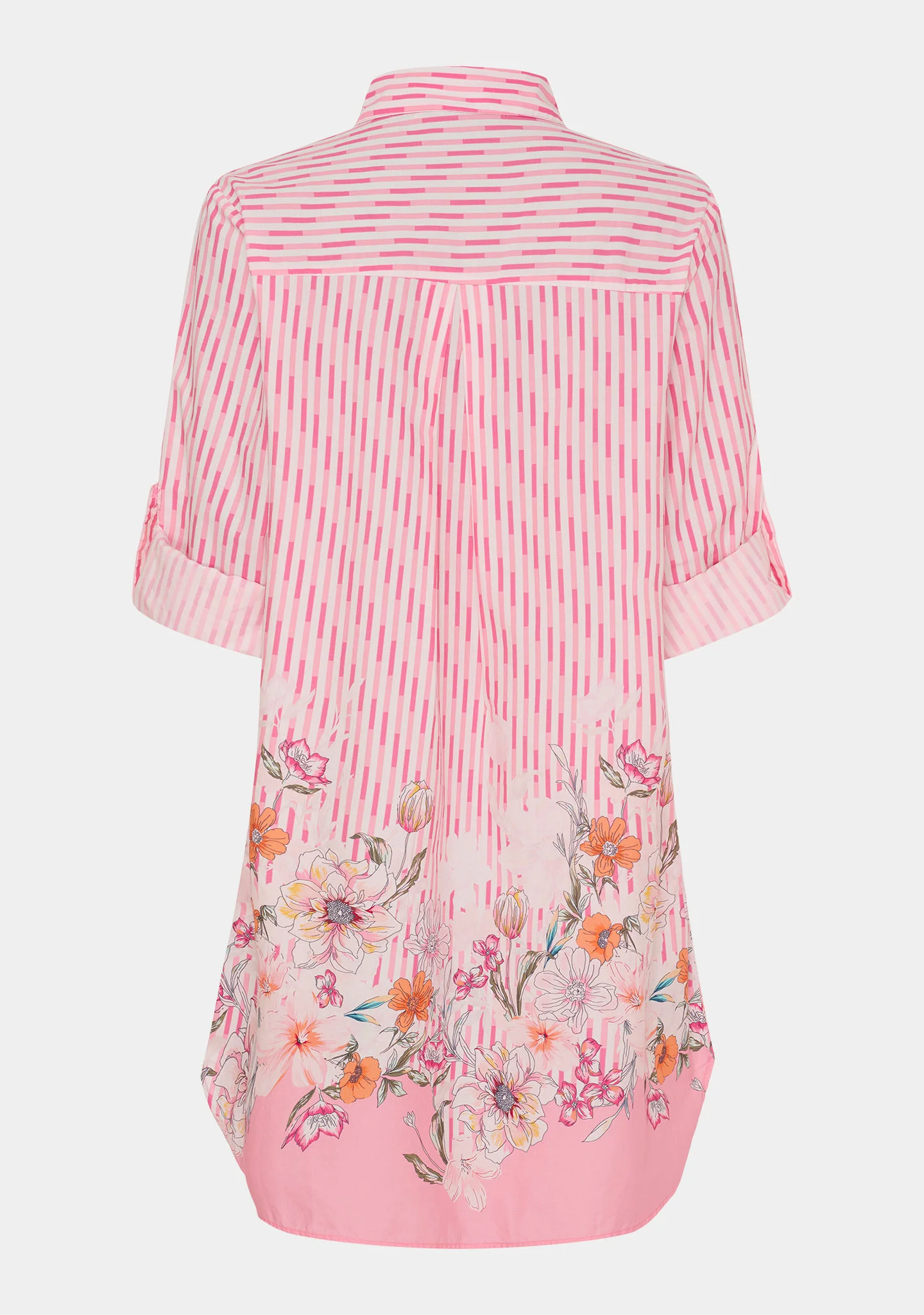 Mynte Tunic Dress - Pink Tone Borderprint - Image 5